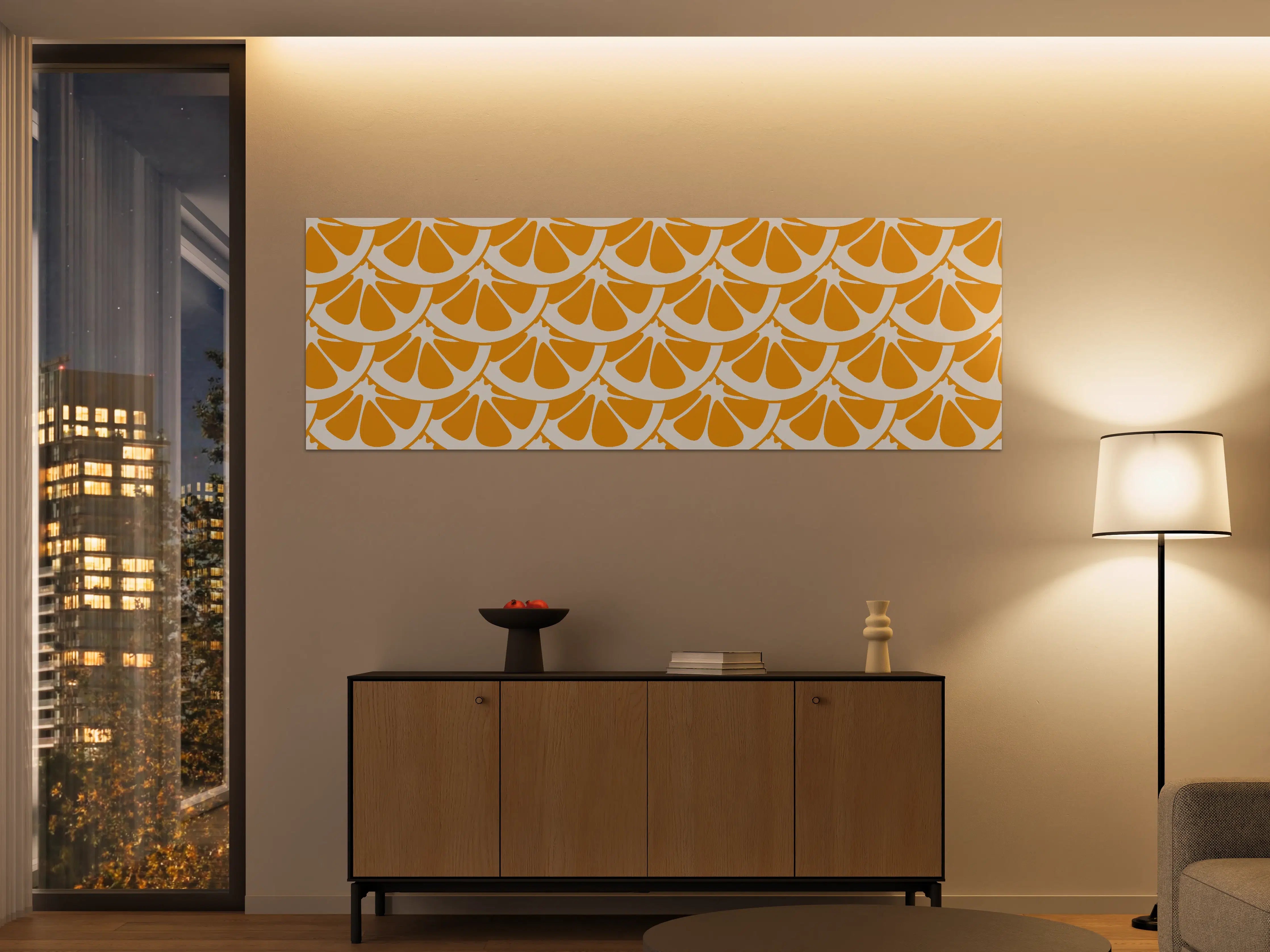 Große Wandbilder - Orange Zitrus-Küchenrückwand