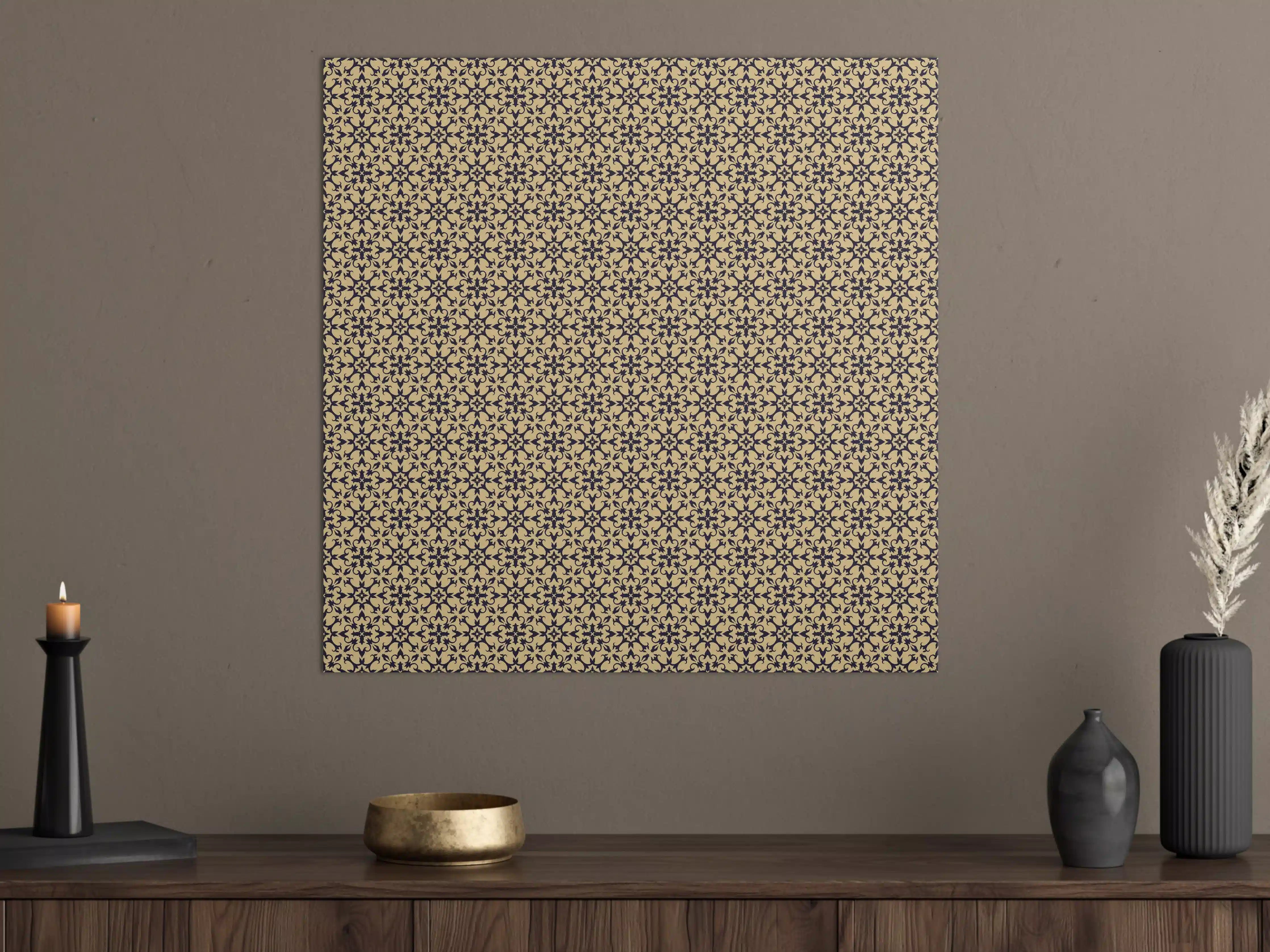 Große Wandbilder - Ornamentales Beige-Muster