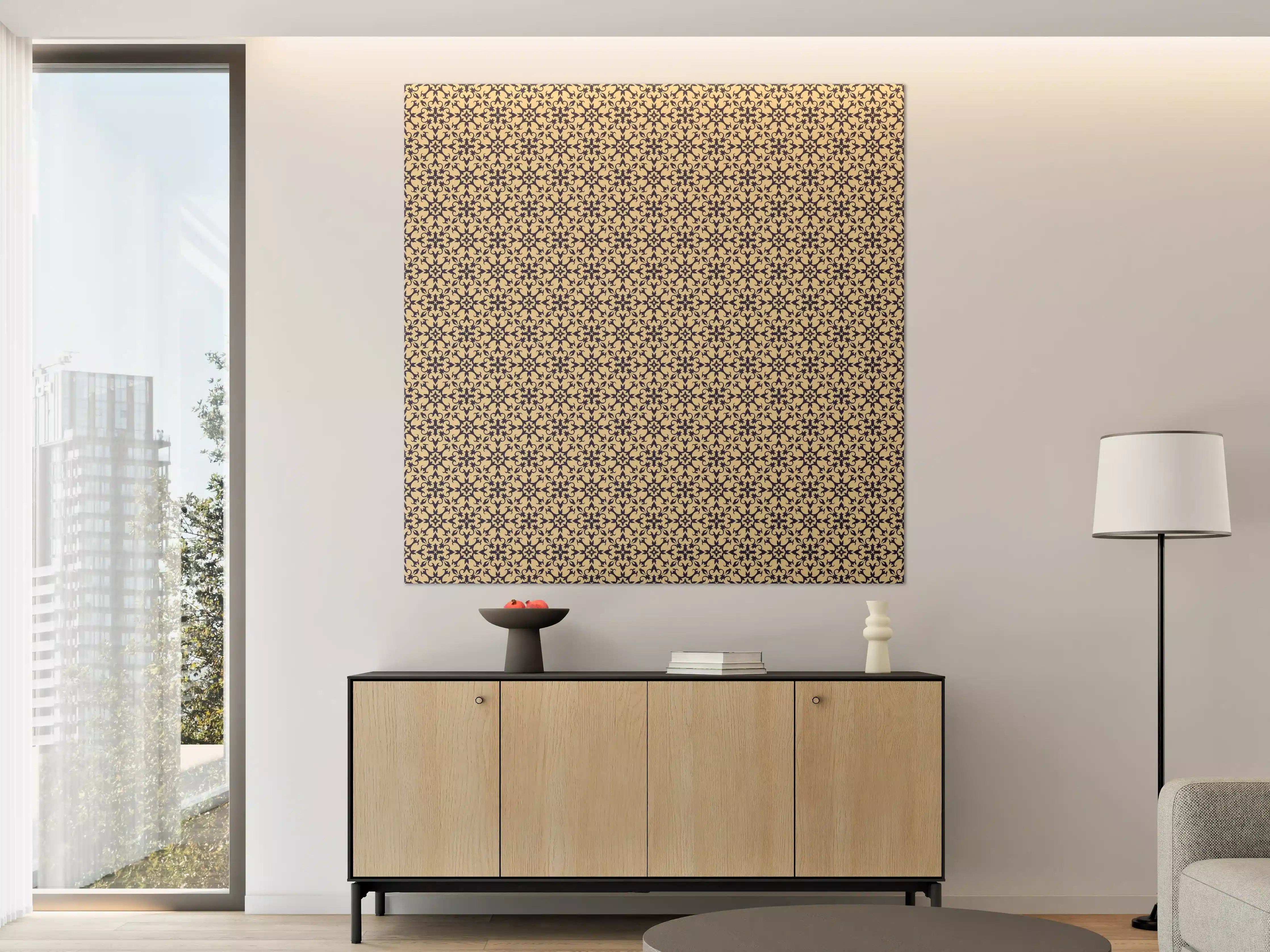 Große Wandbilder - Ornamentales Beige-Muster