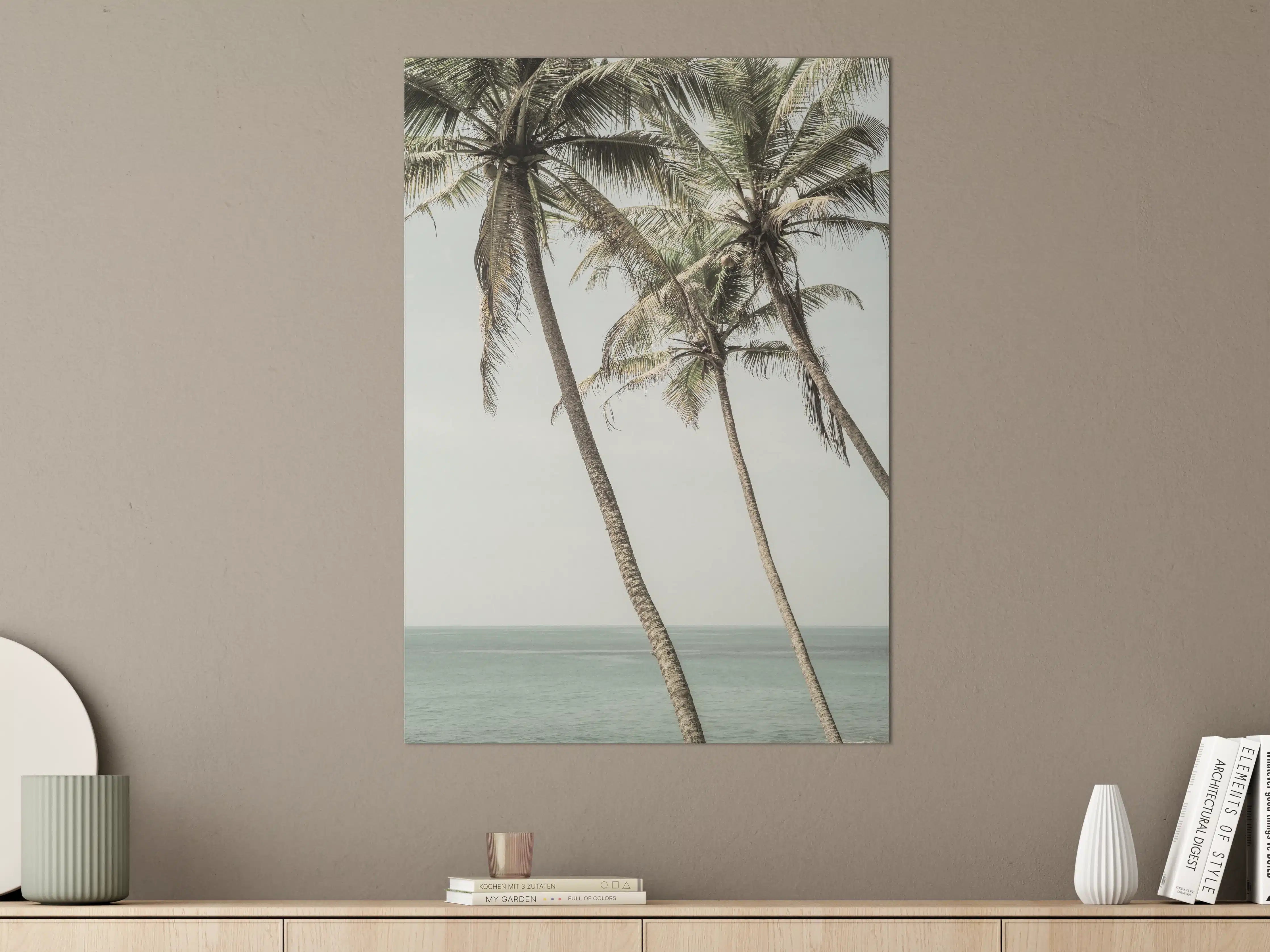 Große Wandbilder - Palmen am Meer