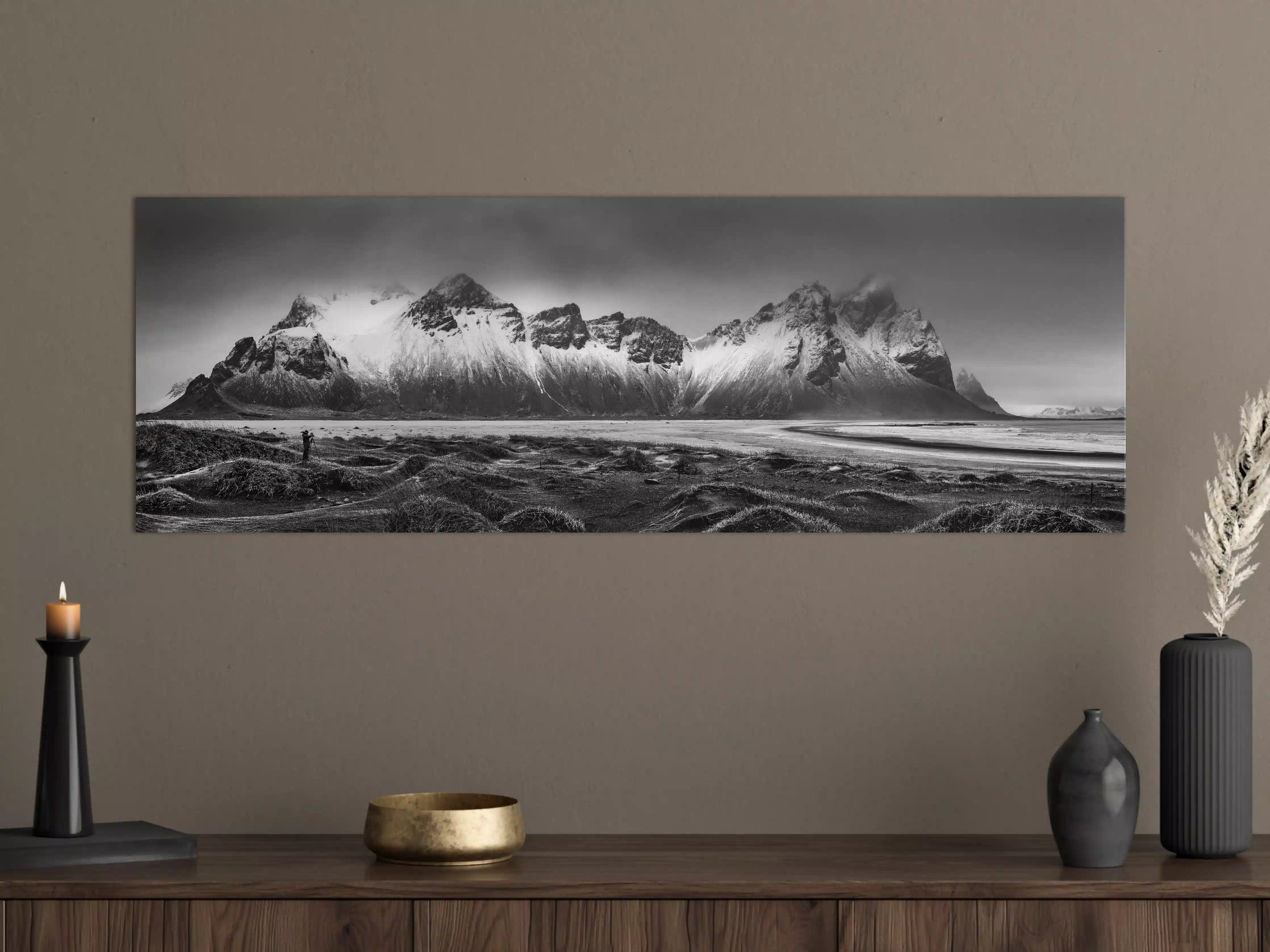 Große Wandbilder - Panorama - Bergkette Vestrahorn