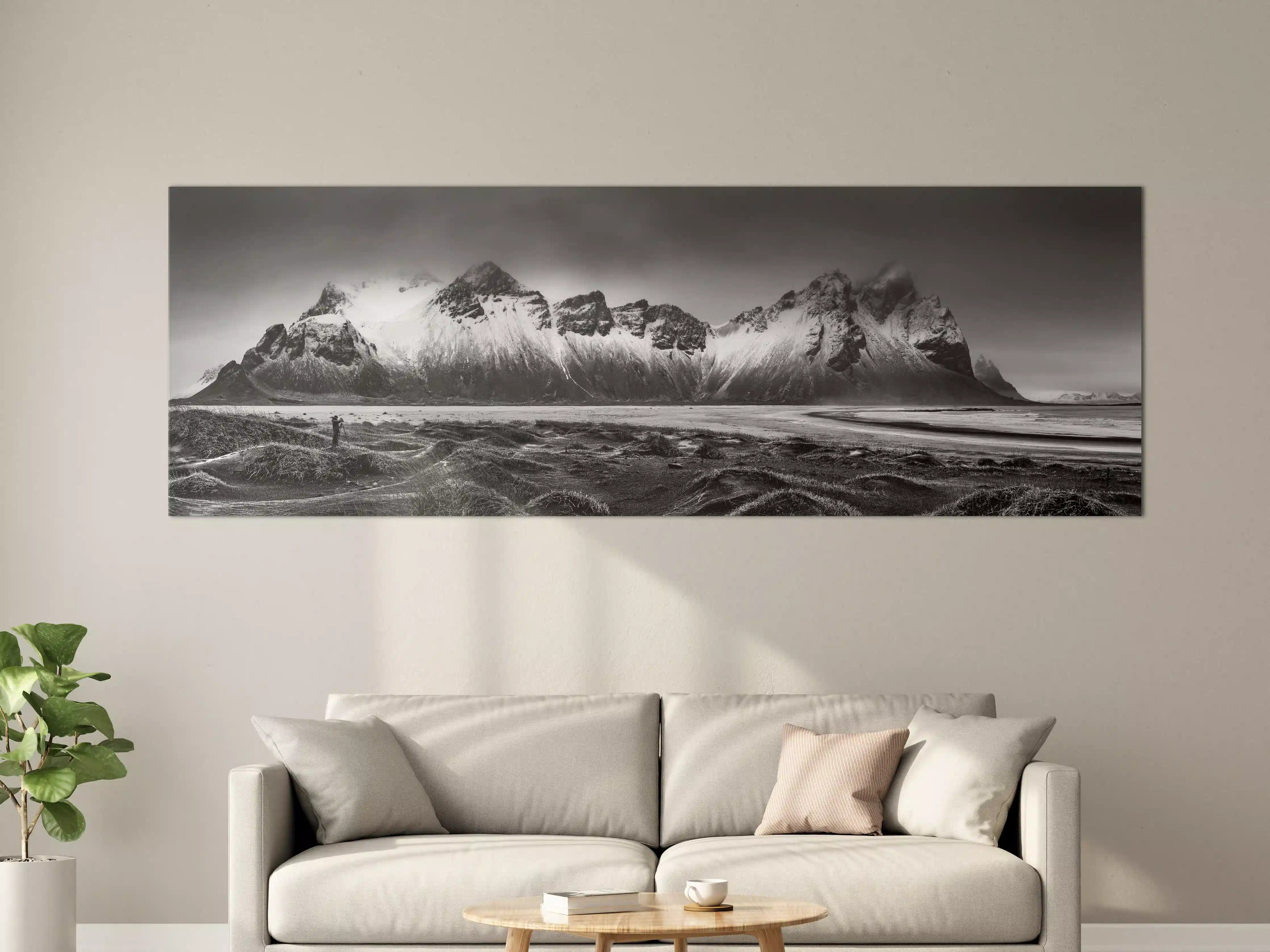 Große Wandbilder - Panorama - Bergkette Vestrahorn