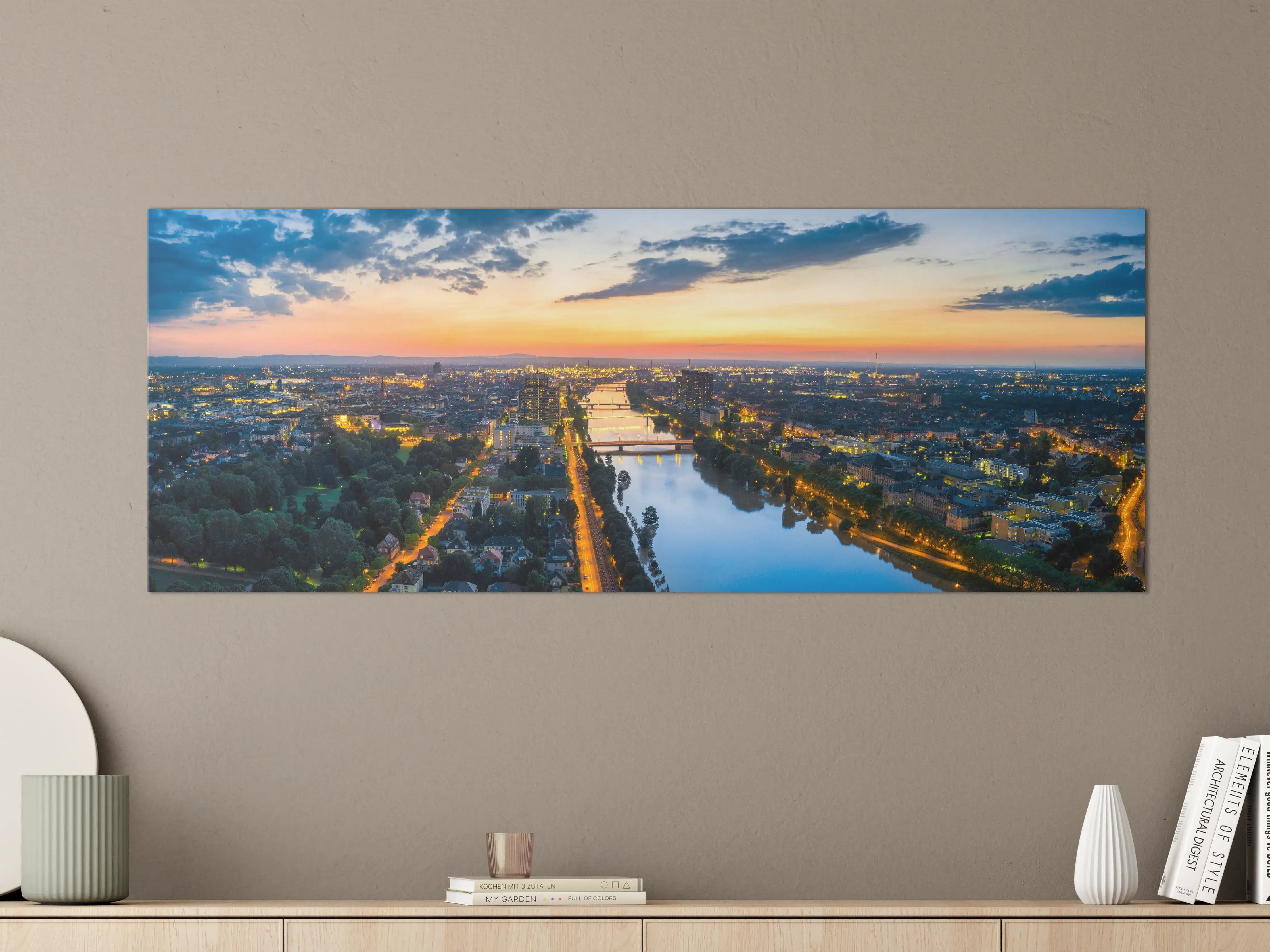 Große Wandbilder - Panorama Mannheim und Ludwigshafen