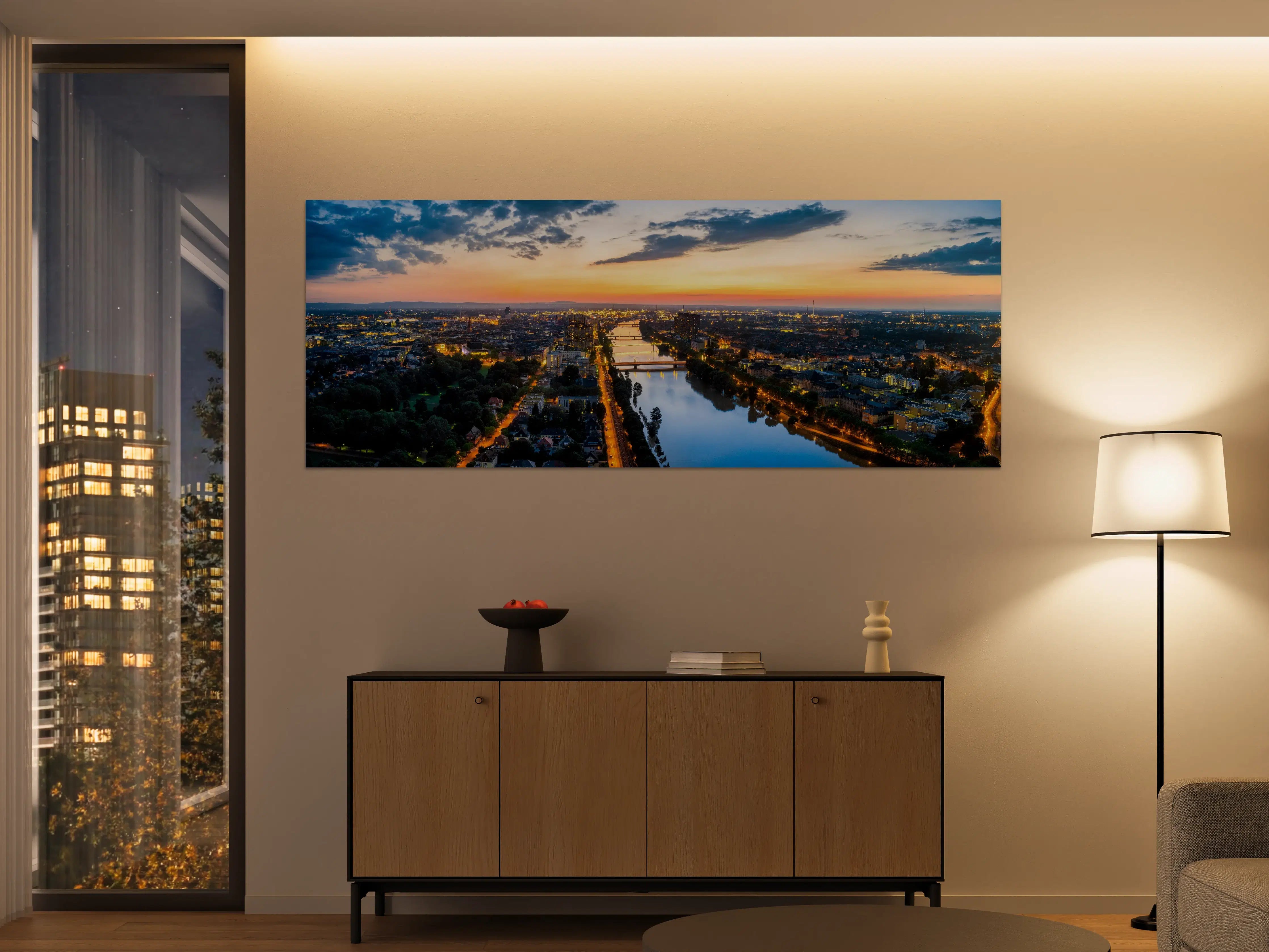 Große Wandbilder - Panorama Mannheim und Ludwigshafen