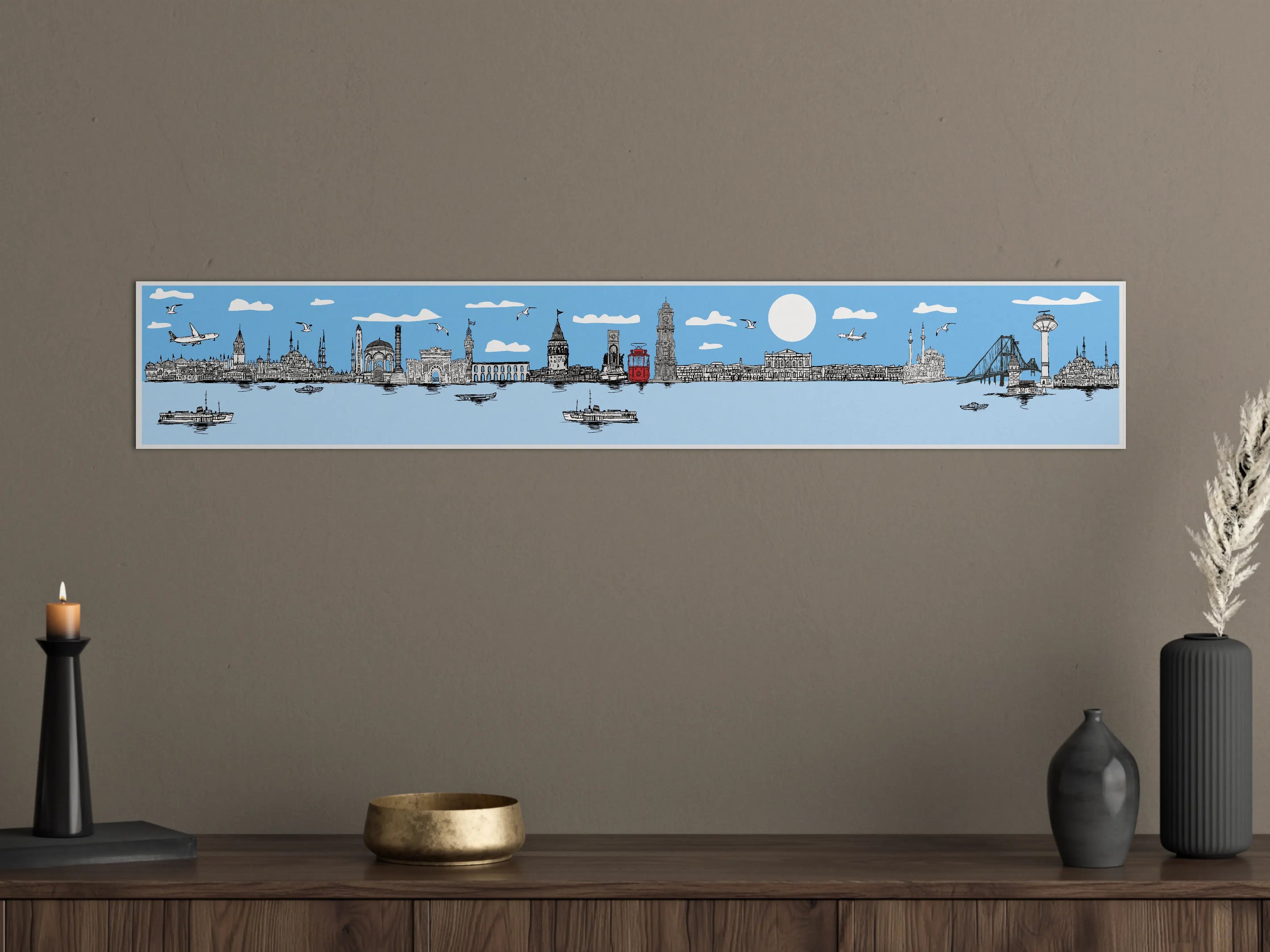 Große Wandbilder - Panorama Skylines Graphic Print