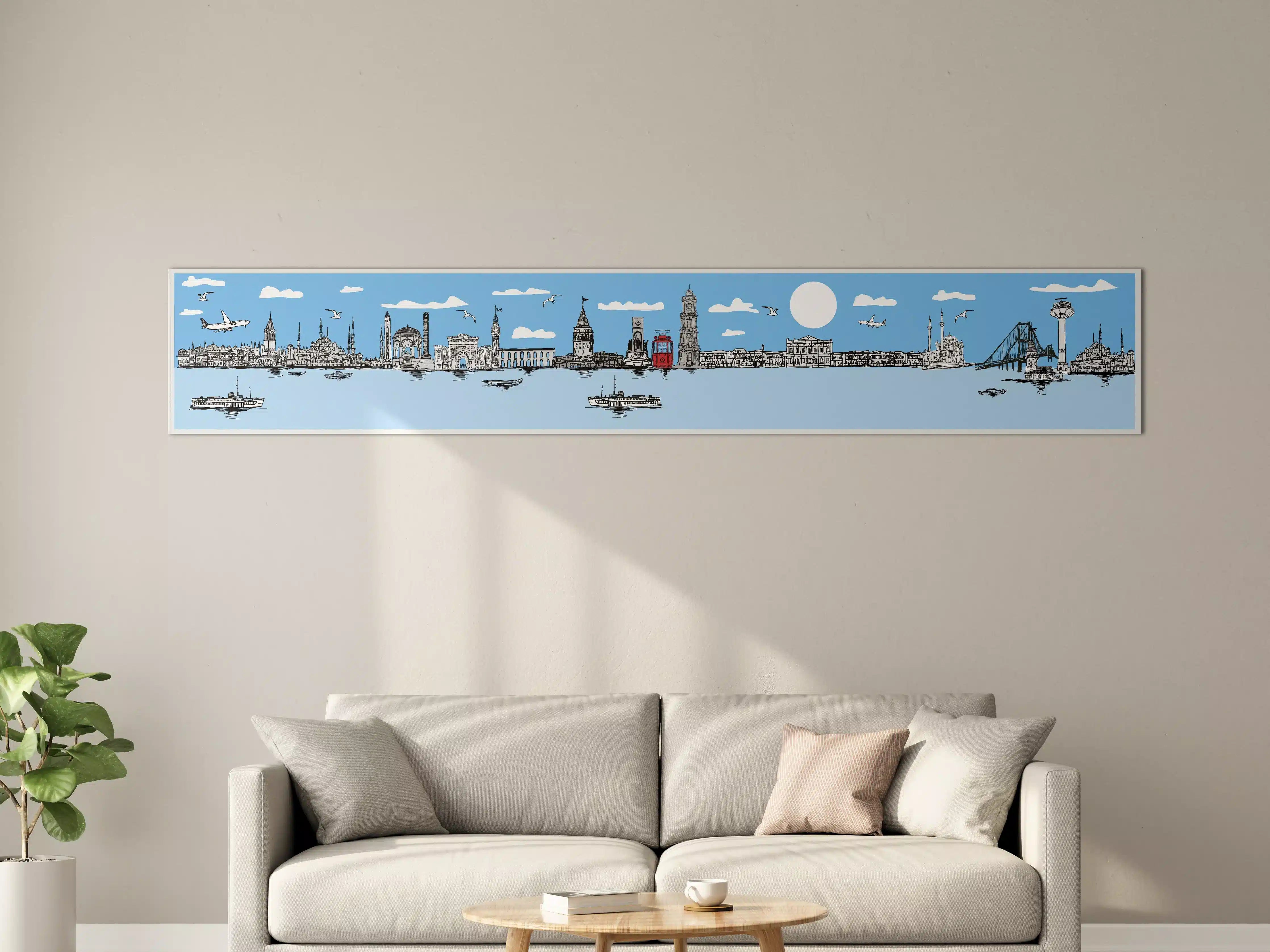 Große Wandbilder - Panorama Skylines Graphic Print