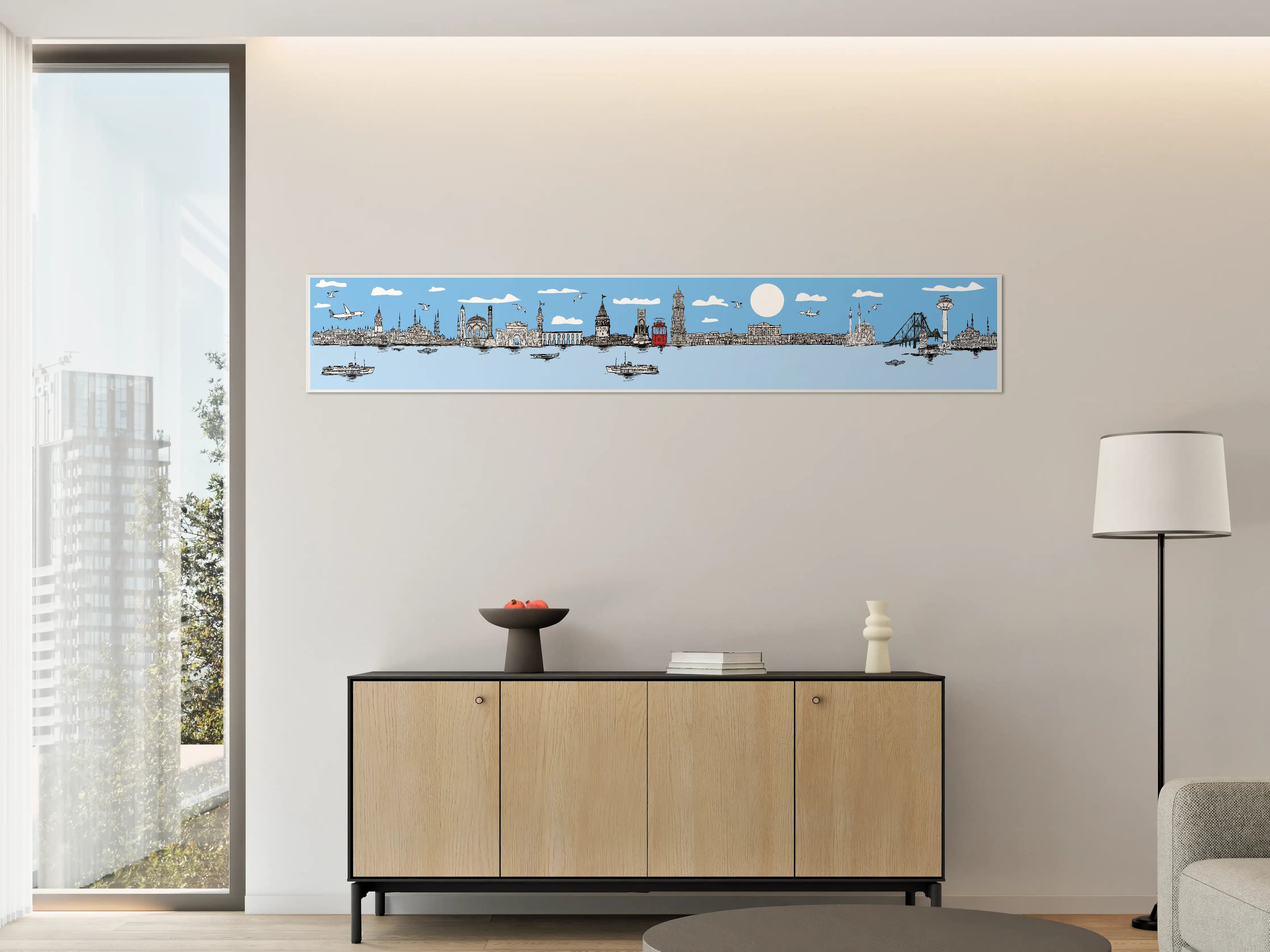 Große Wandbilder - Panorama Skylines Graphic Print