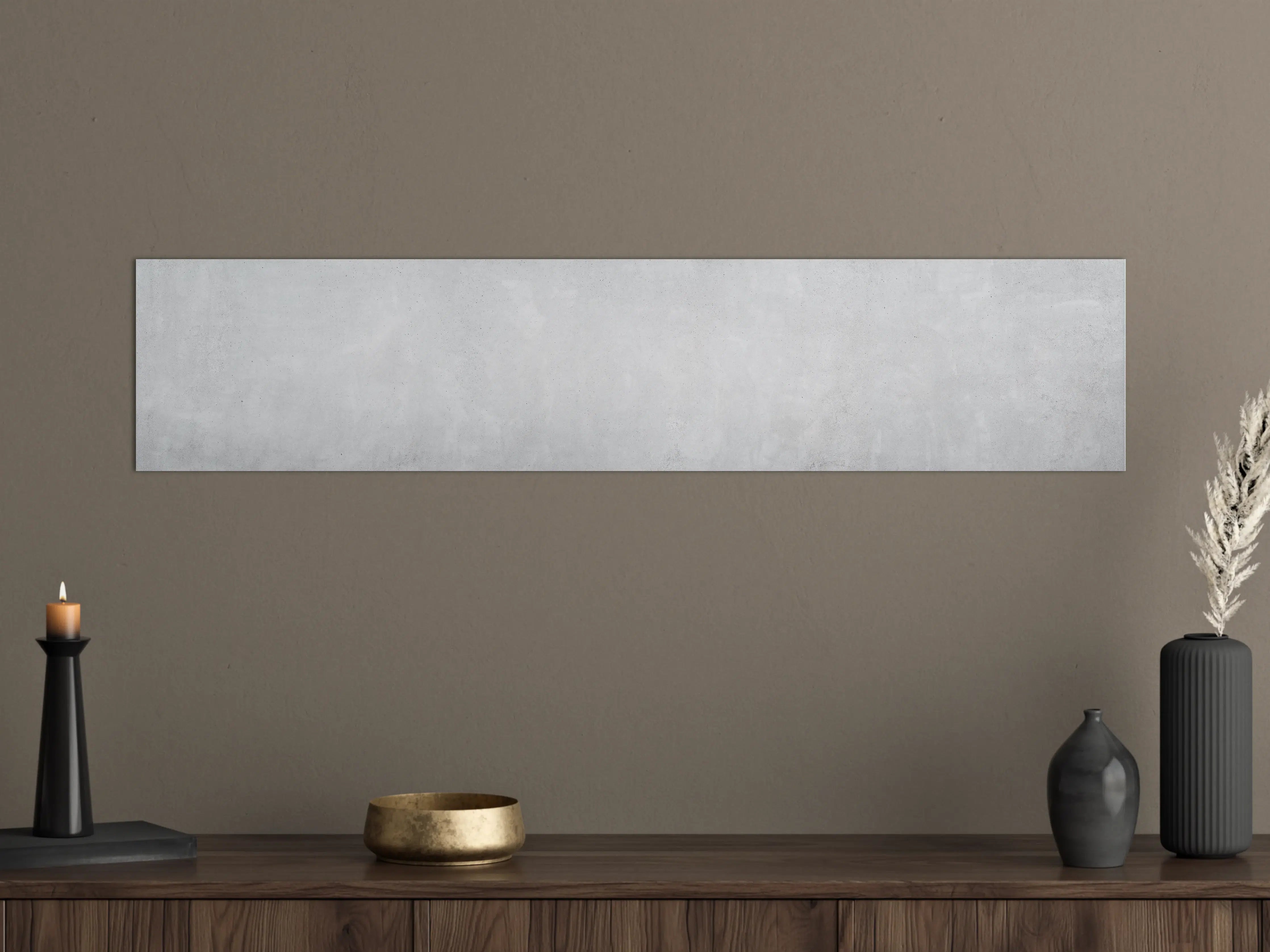 Große Wandbilder - Panorama einer glatten grauen Betonwand