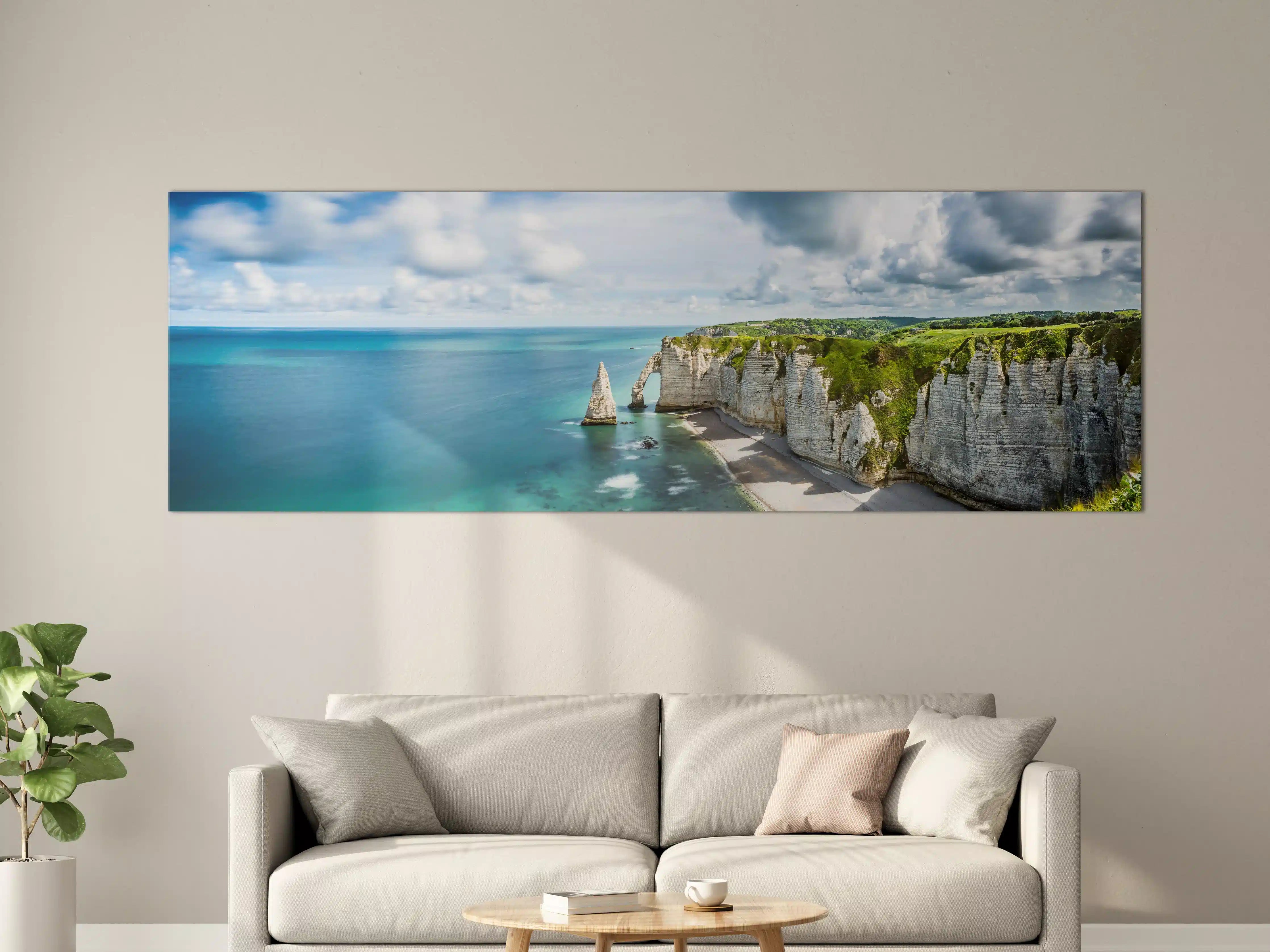 Große Wandbilder - Panorama in Etretat - Normandie