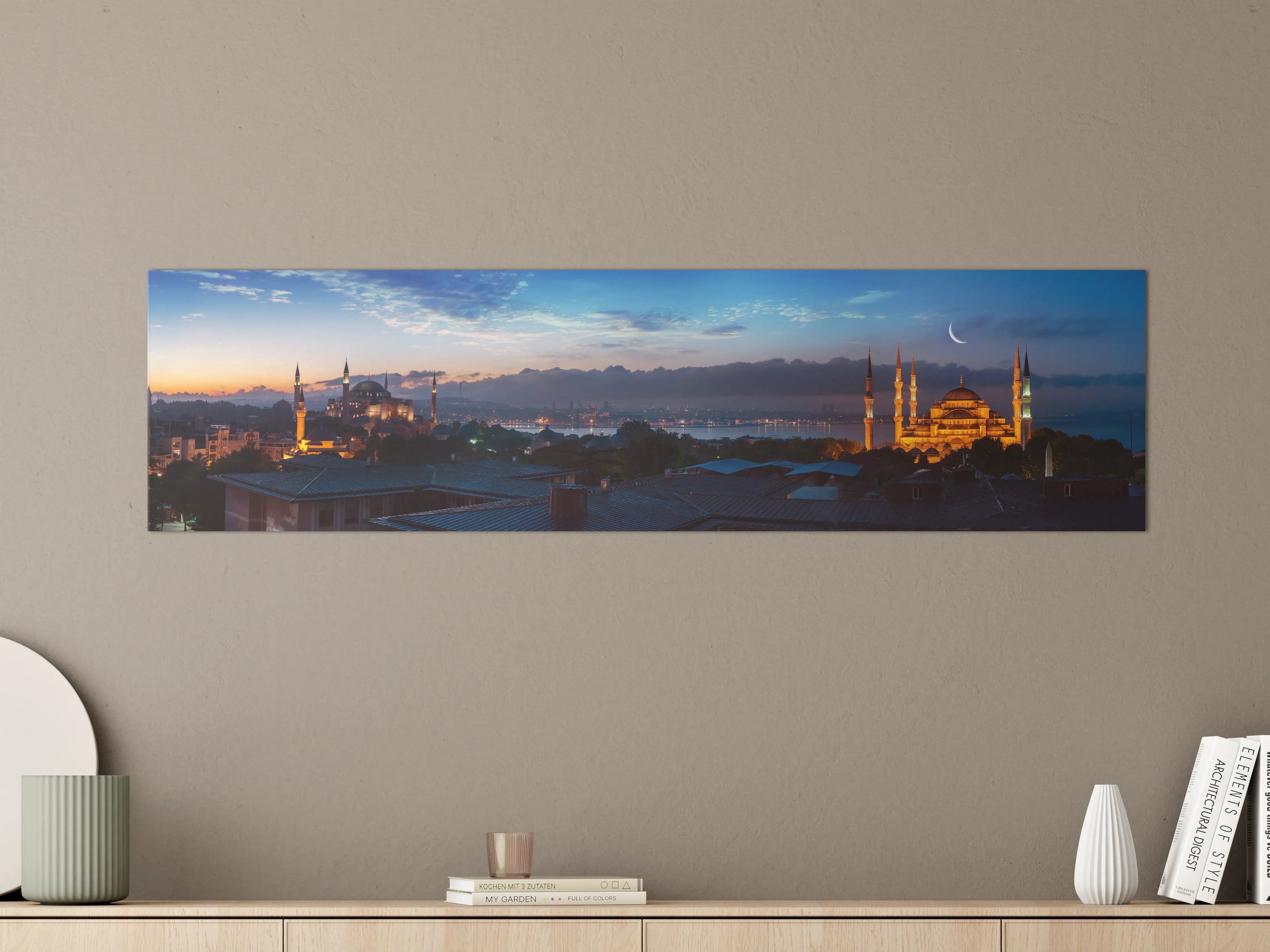 Große Wandbilder - Panorama von Istanbul im Nacht