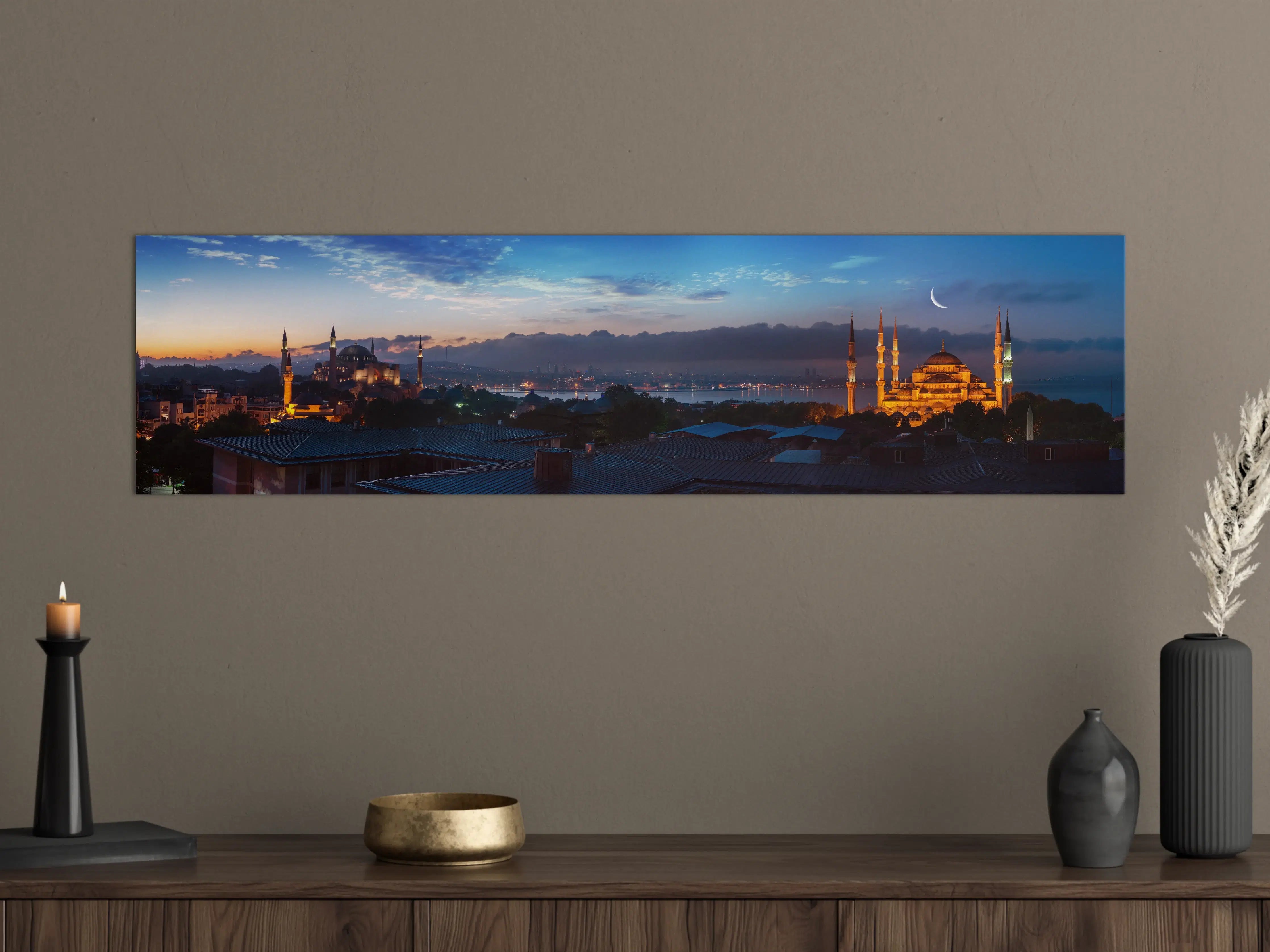 Große Wandbilder - Panorama von Istanbul im Nacht