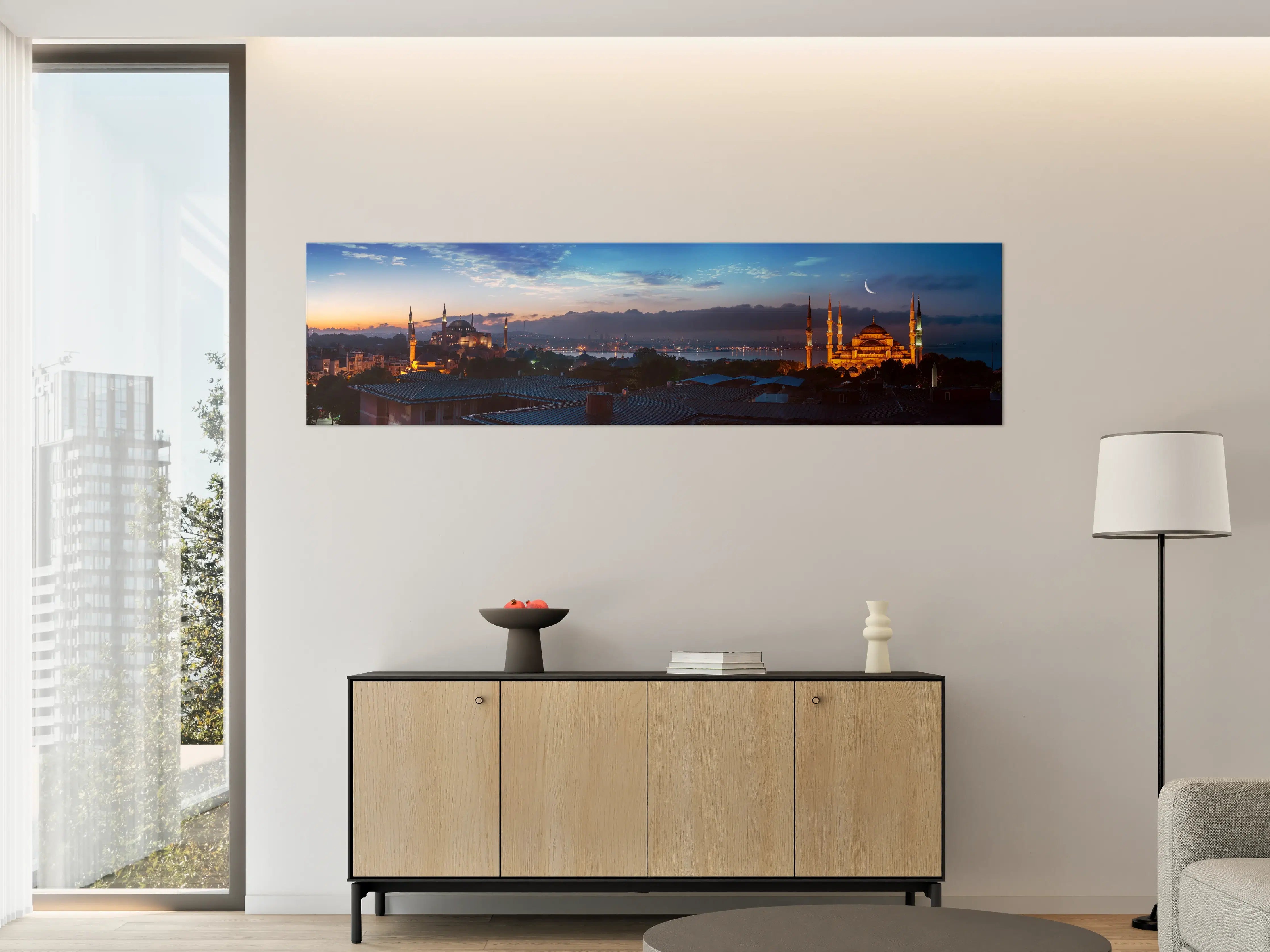 Große Wandbilder - Panorama von Istanbul im Nacht