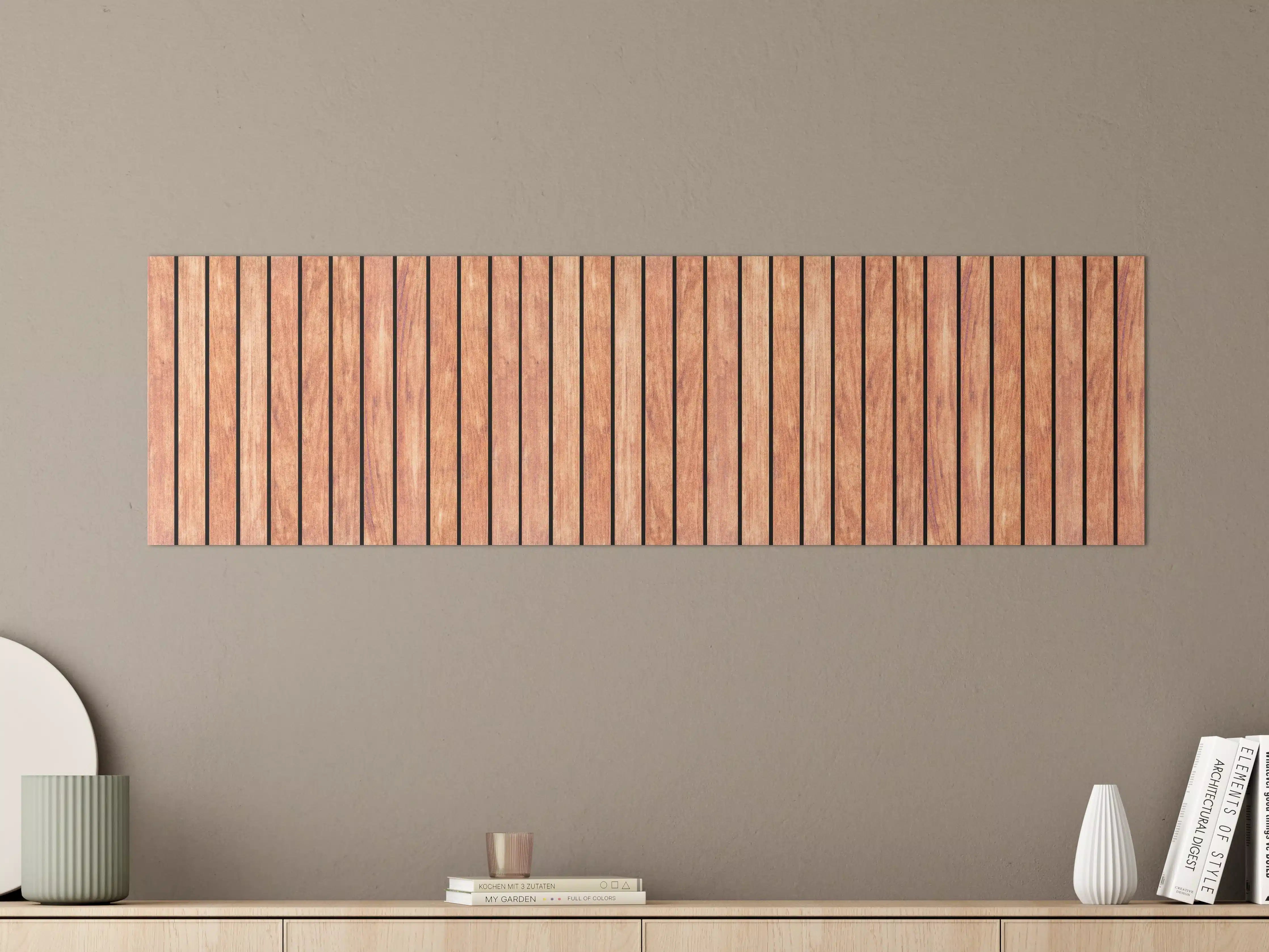 Große Wandbilder - Panorama von hellen Holzplanken