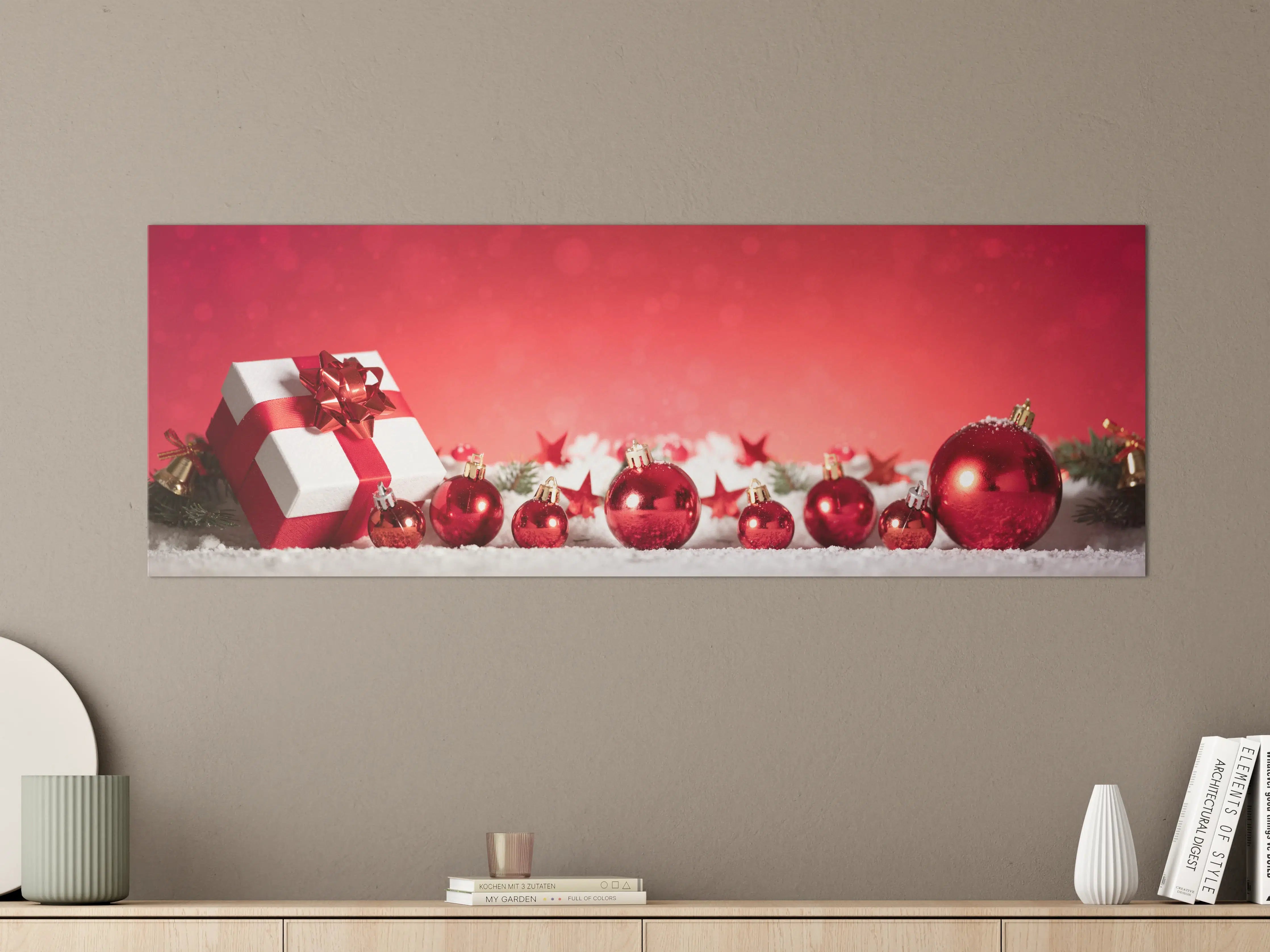Große Wandbilder - Panoramabild von Weihnachtsdekoration