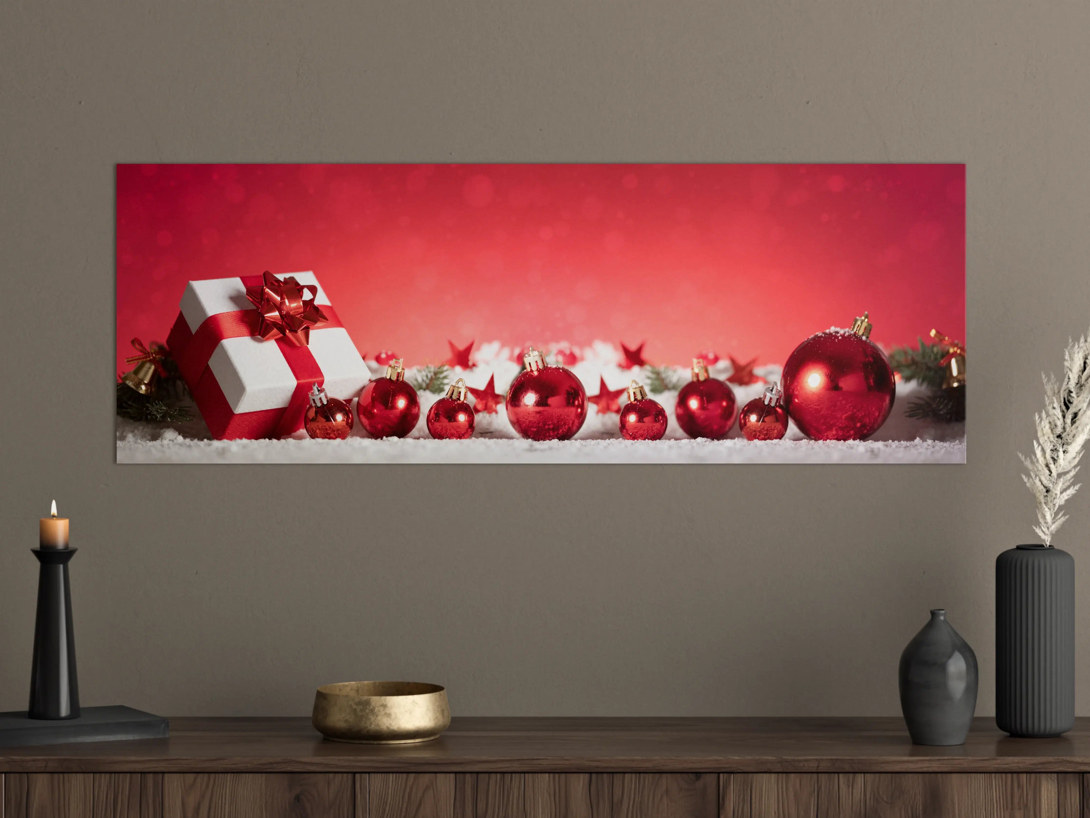 Große Wandbilder - Panoramabild von Weihnachtsdekoration