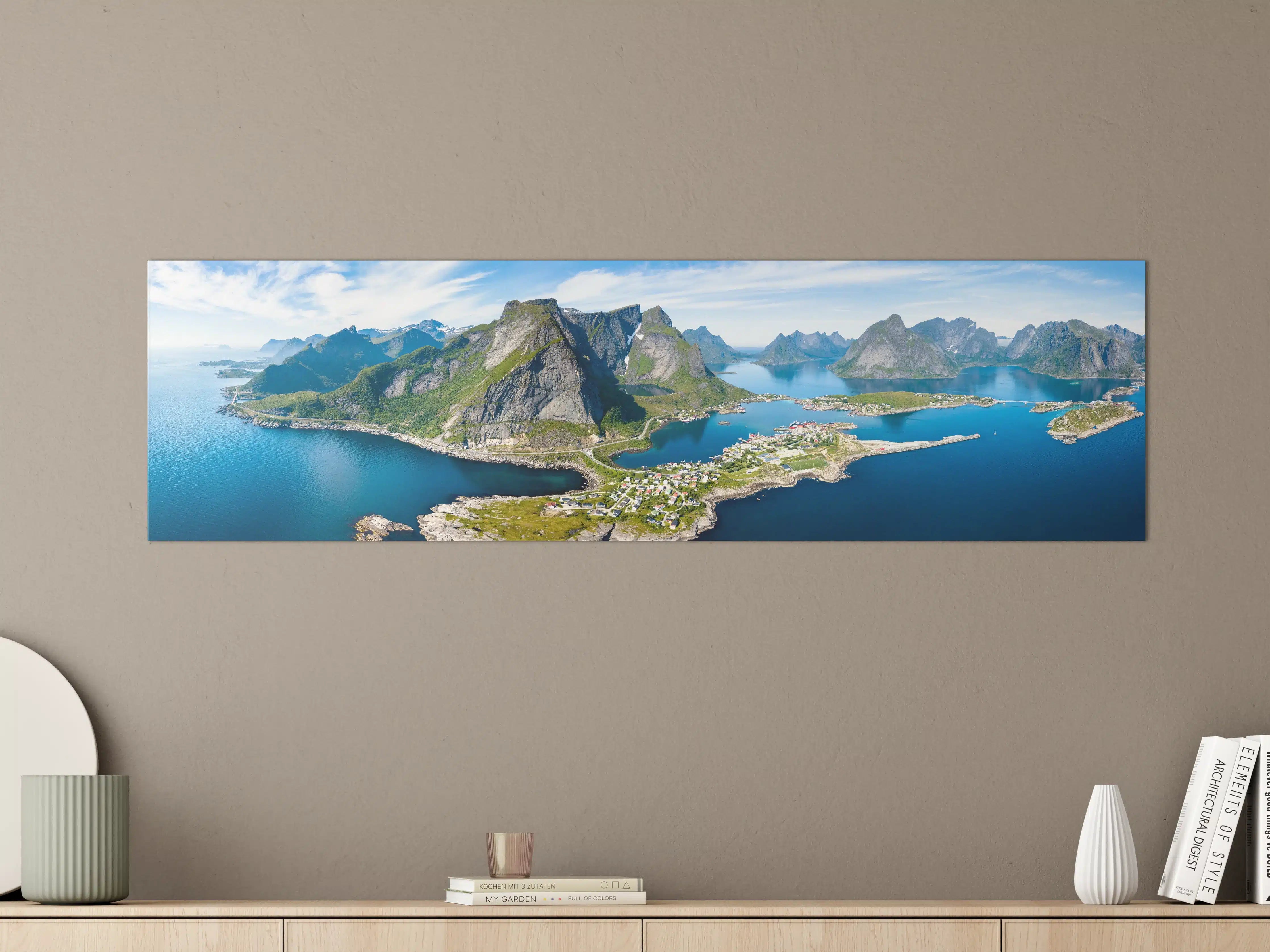 Große Wandbilder - Panoramablick auf Reine
