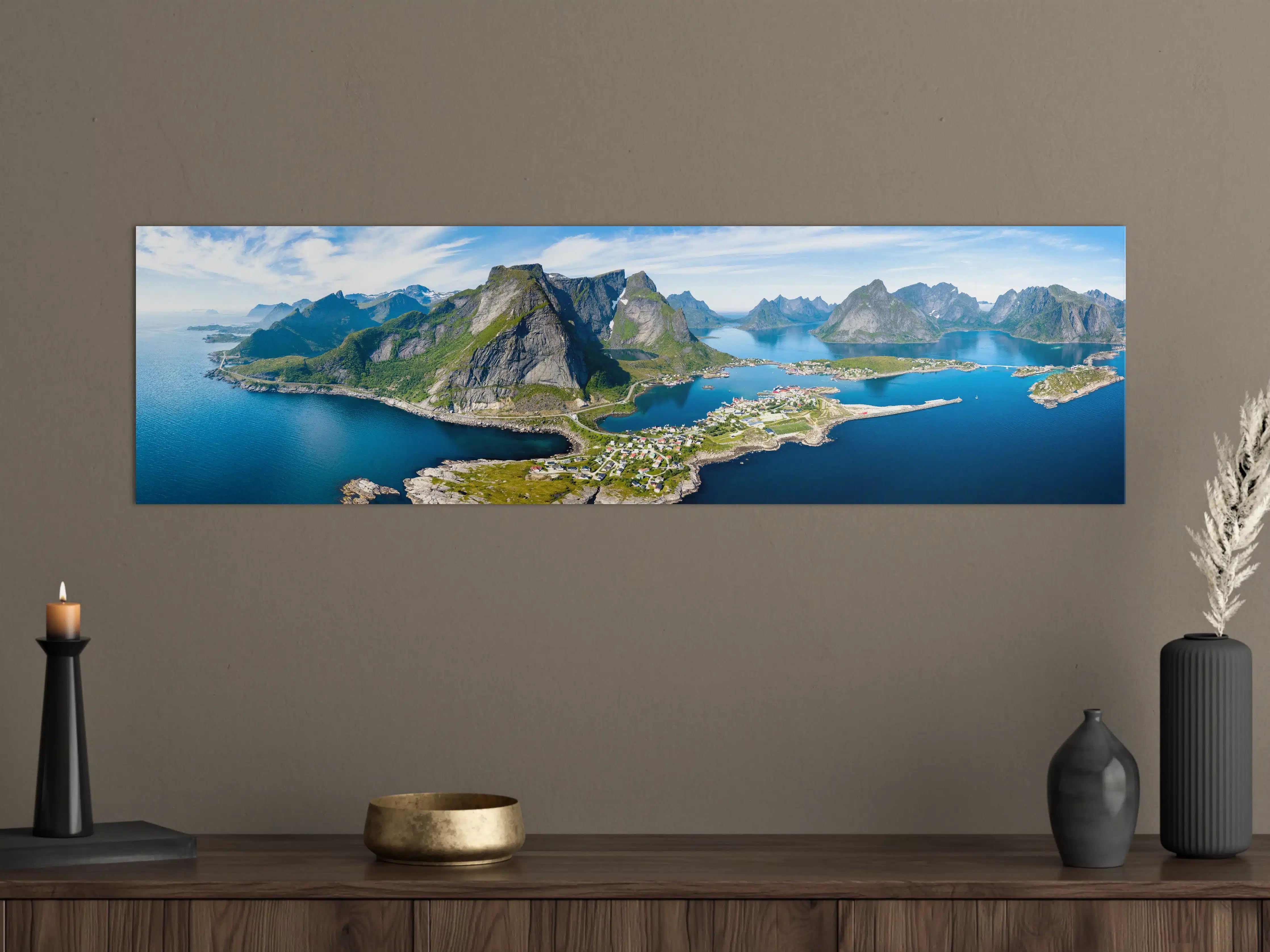 Große Wandbilder - Panoramablick auf Reine