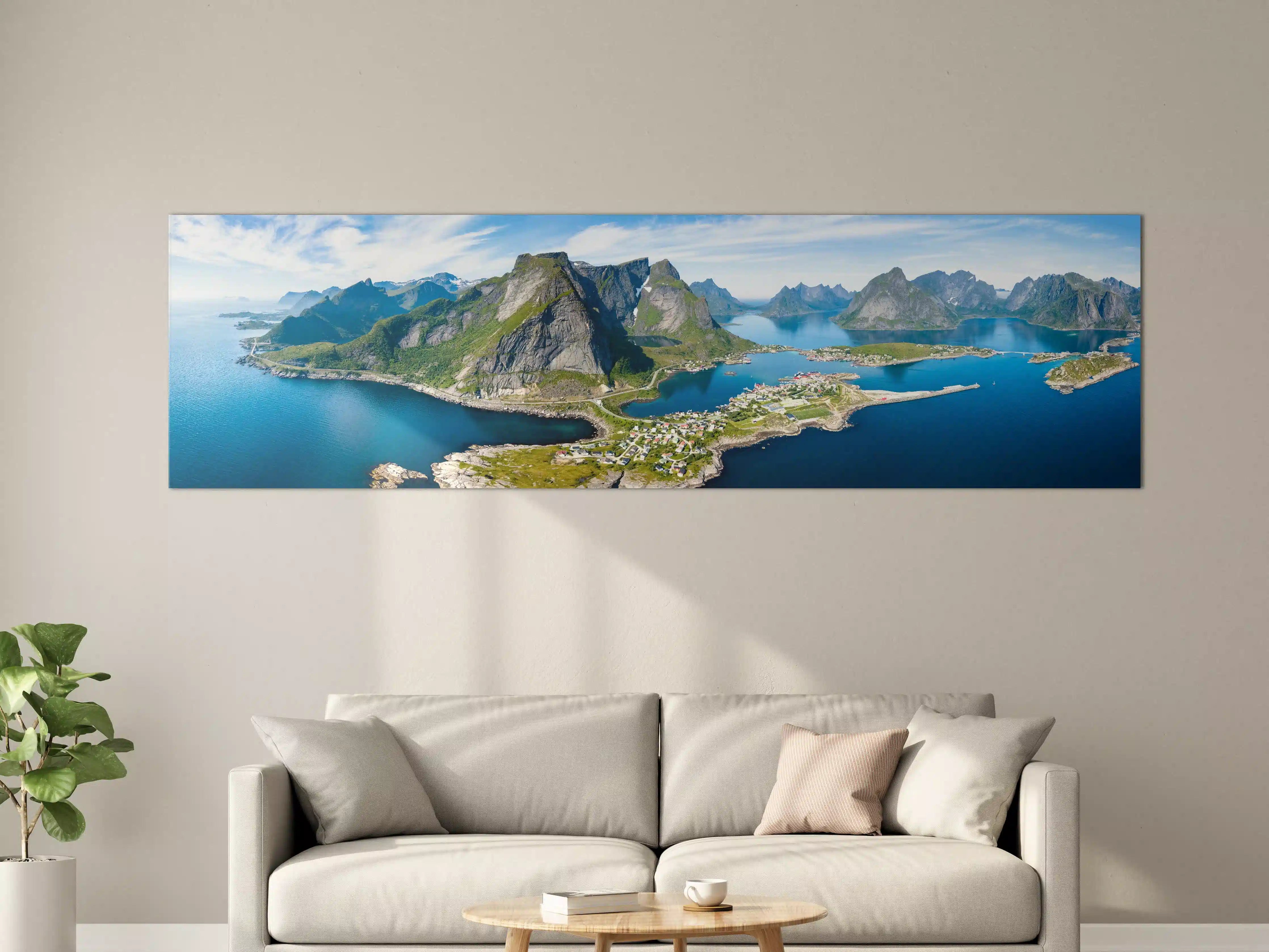Große Wandbilder - Panoramablick auf Reine