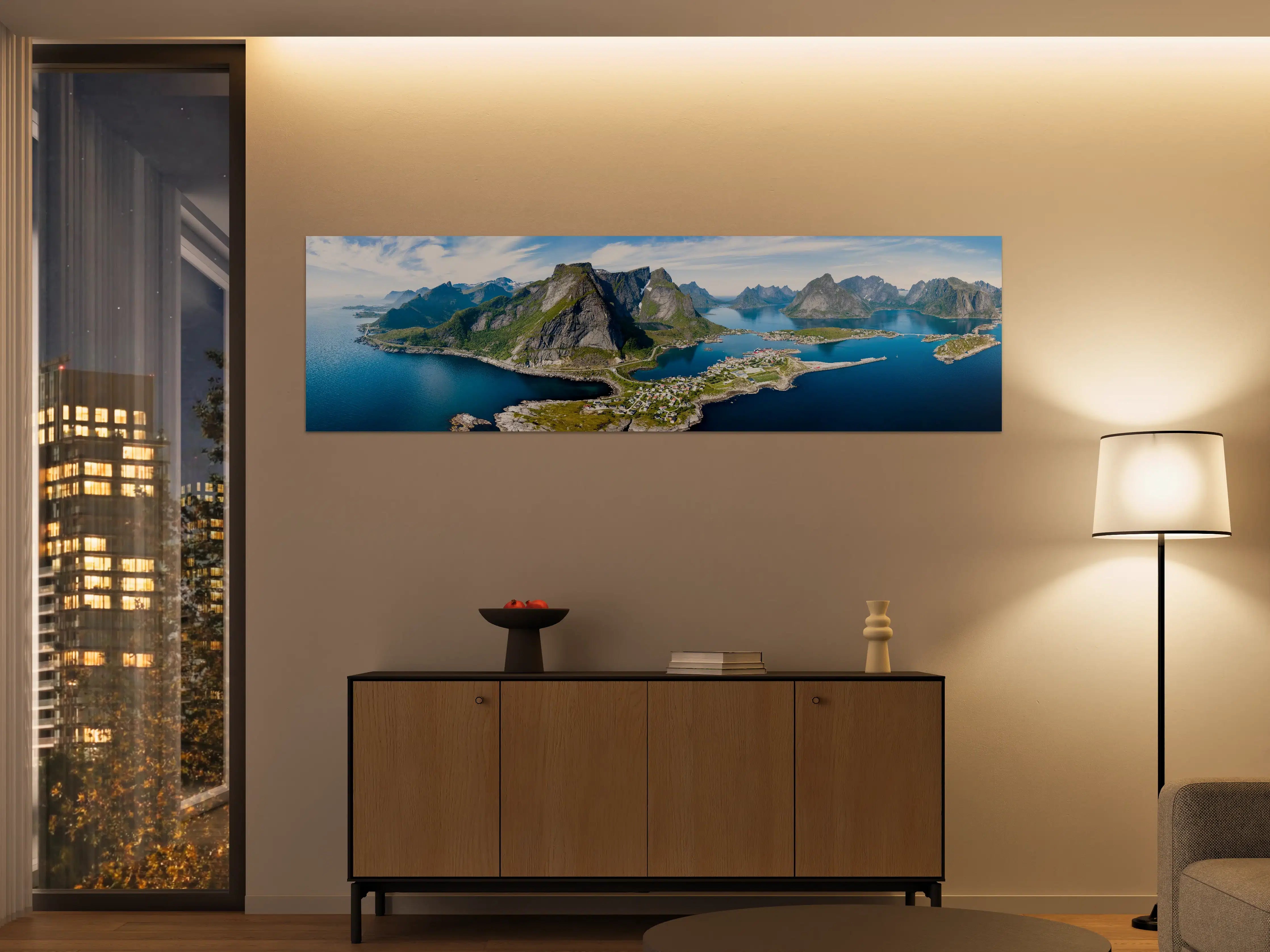 Große Wandbilder - Panoramablick auf Reine