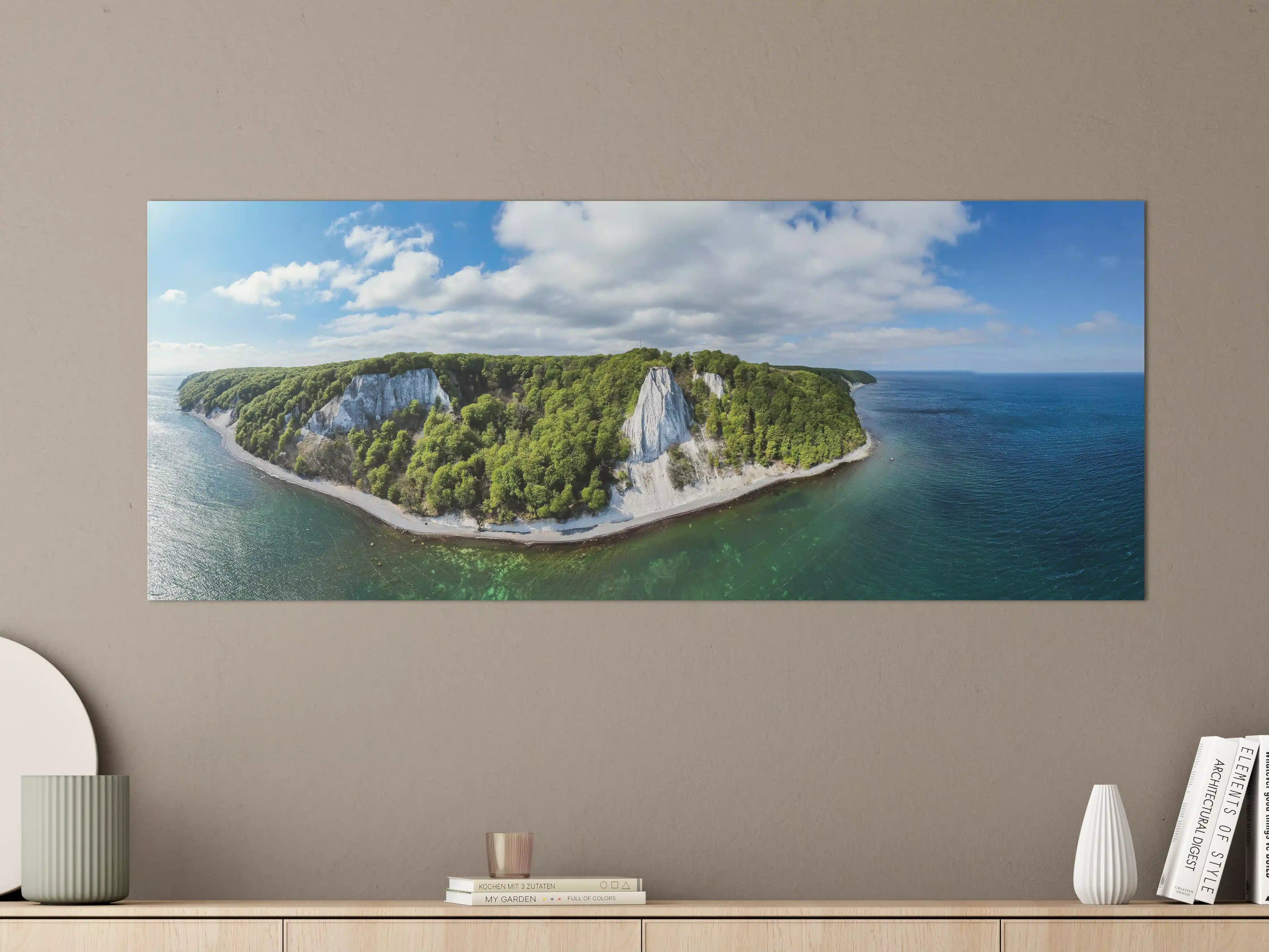 Große Wandbilder - Panoramablick auf den Königsstuhl - Rügen