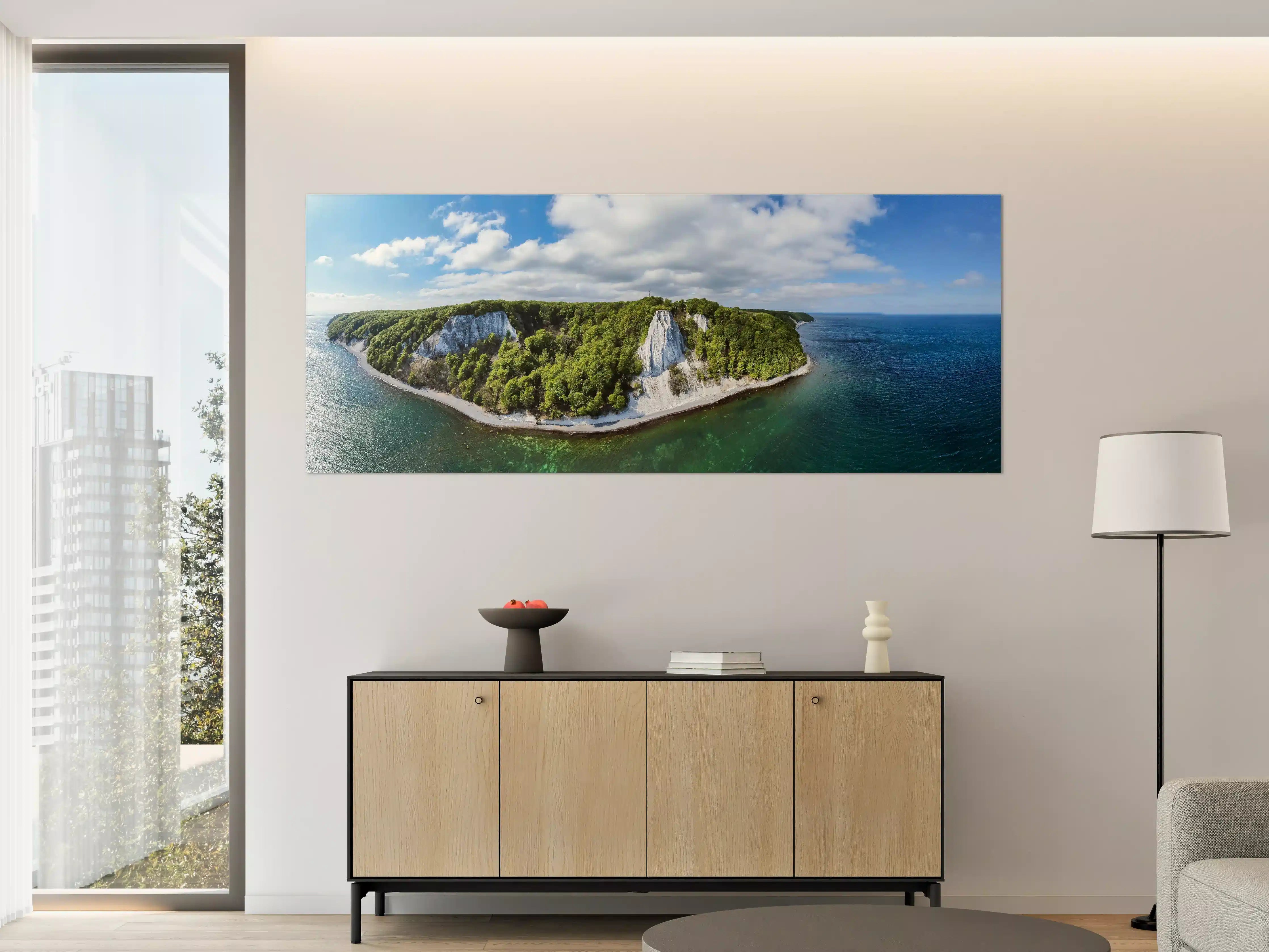 Große Wandbilder - Panoramablick auf den Königsstuhl - Rügen