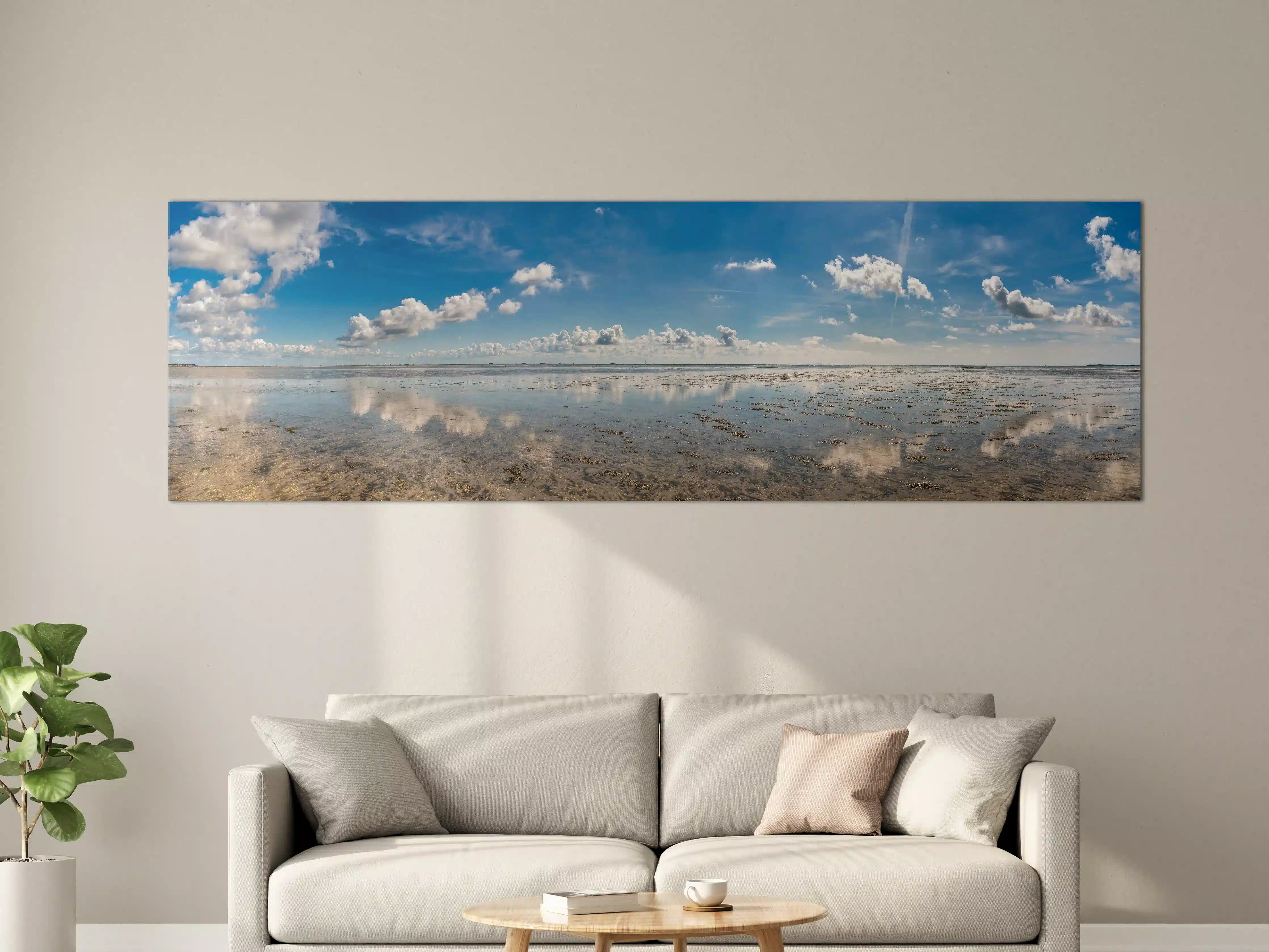 Große Wandbilder - Panoramablick auf den ruhigen Ozean