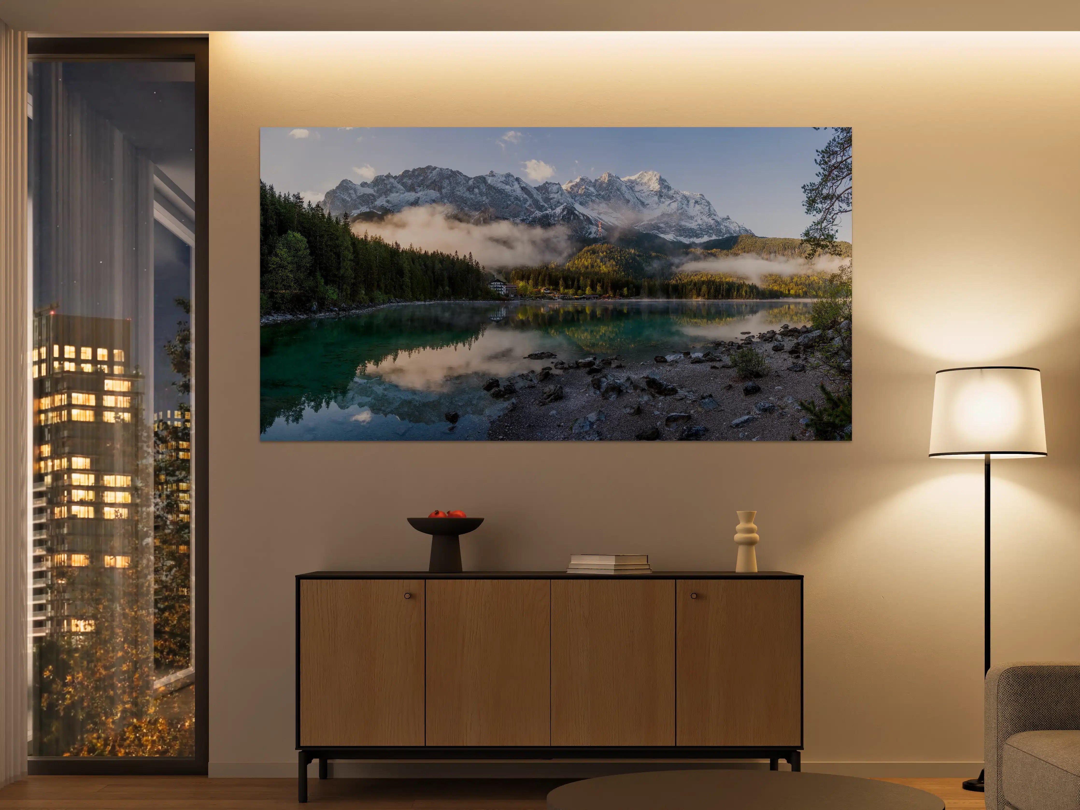 Große Wandbilder - Panoramablick auf die Zugspitze