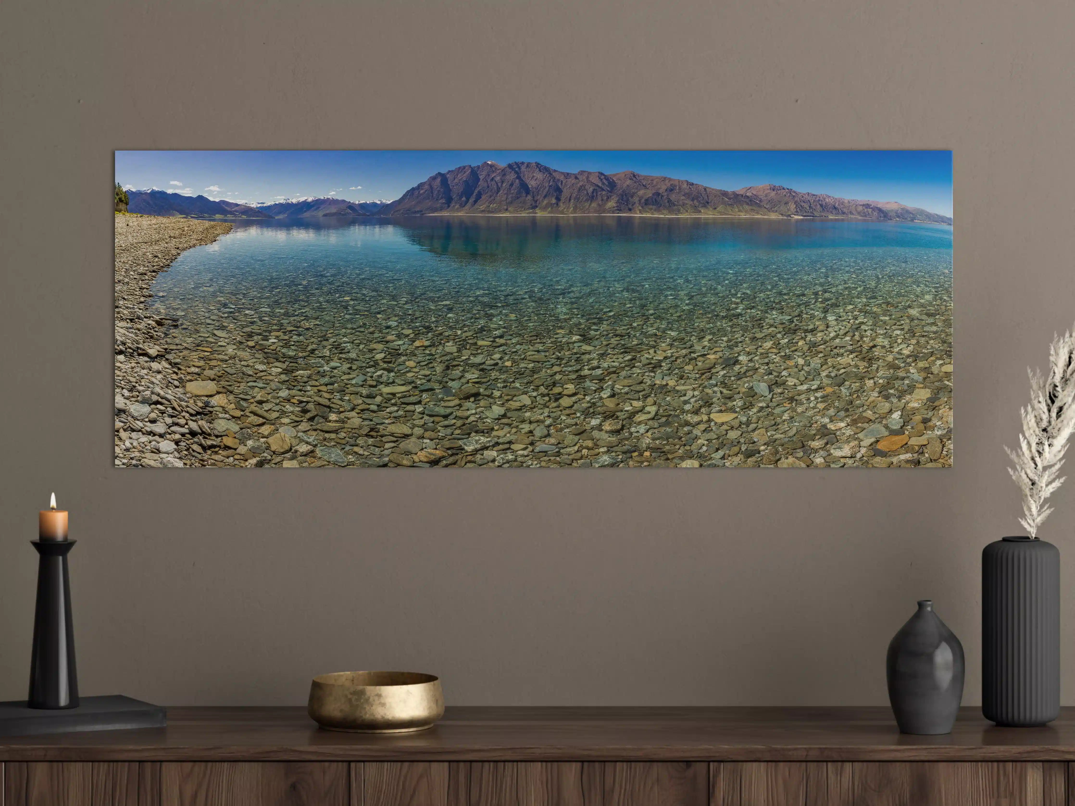 Große Wandbilder - Panoramafotos vom Hawea-See