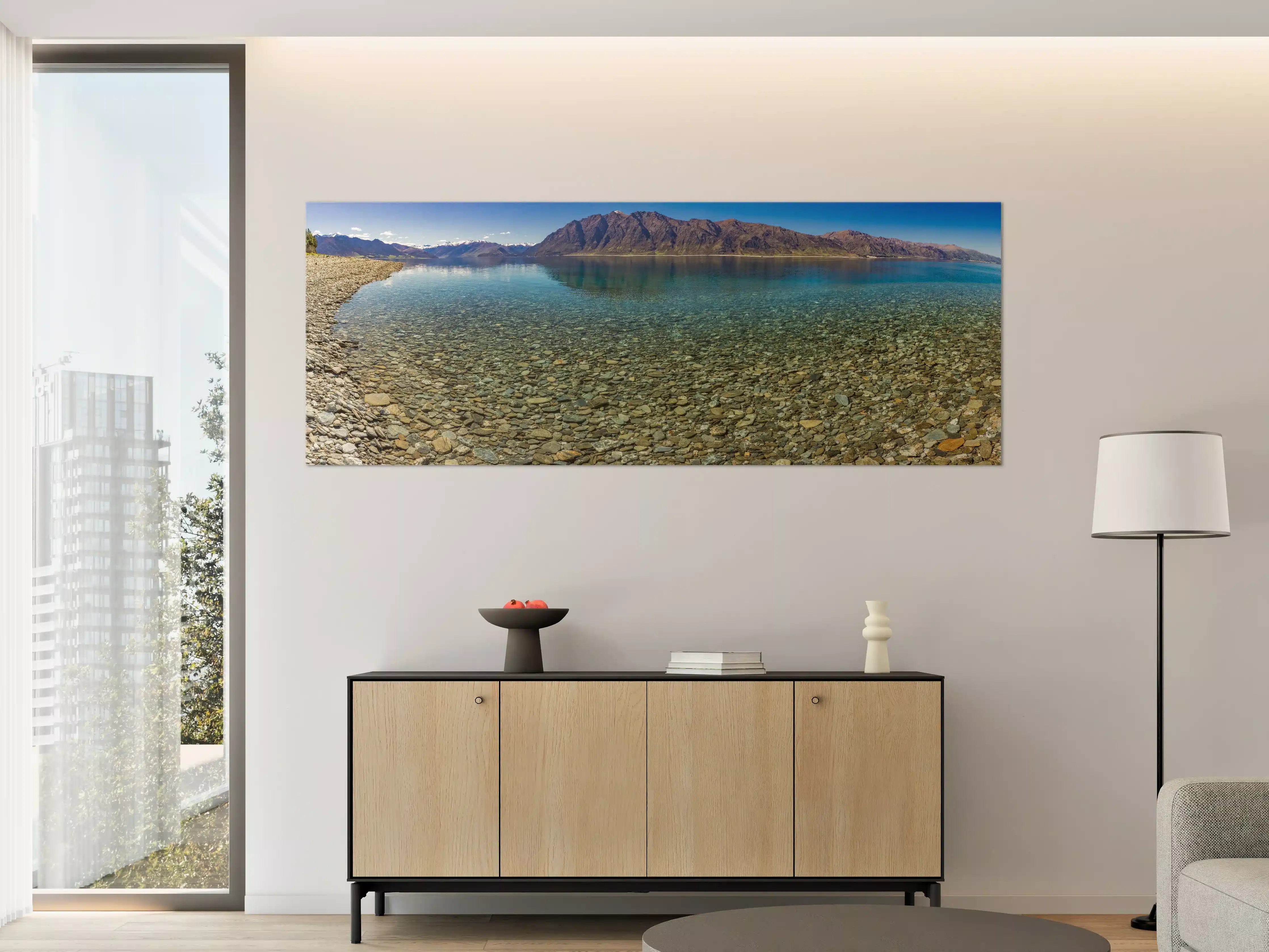 Große Wandbilder - Panoramafotos vom Hawea-See