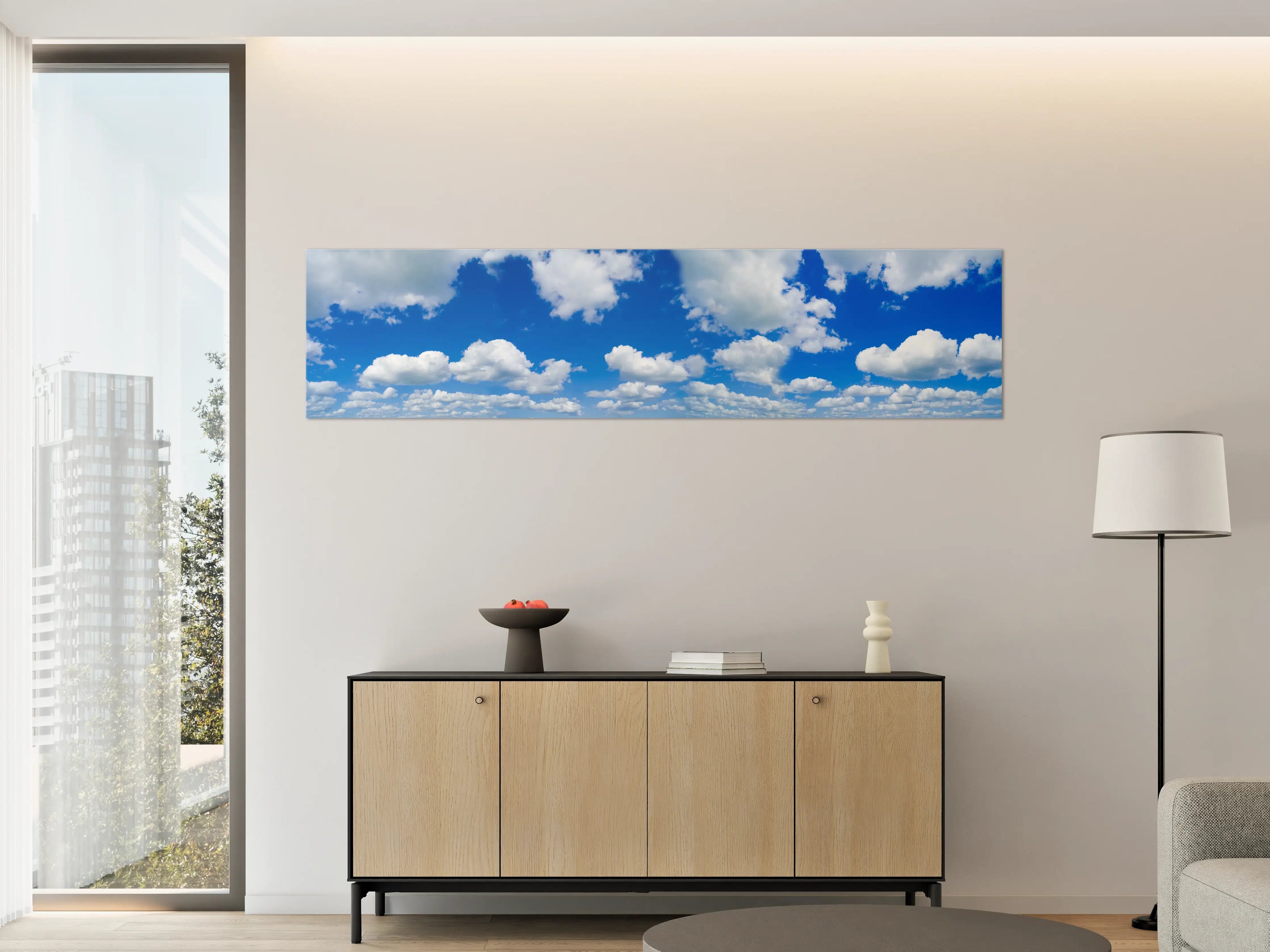 Große Wandbilder - Panoramischer Himmel mit Wolken