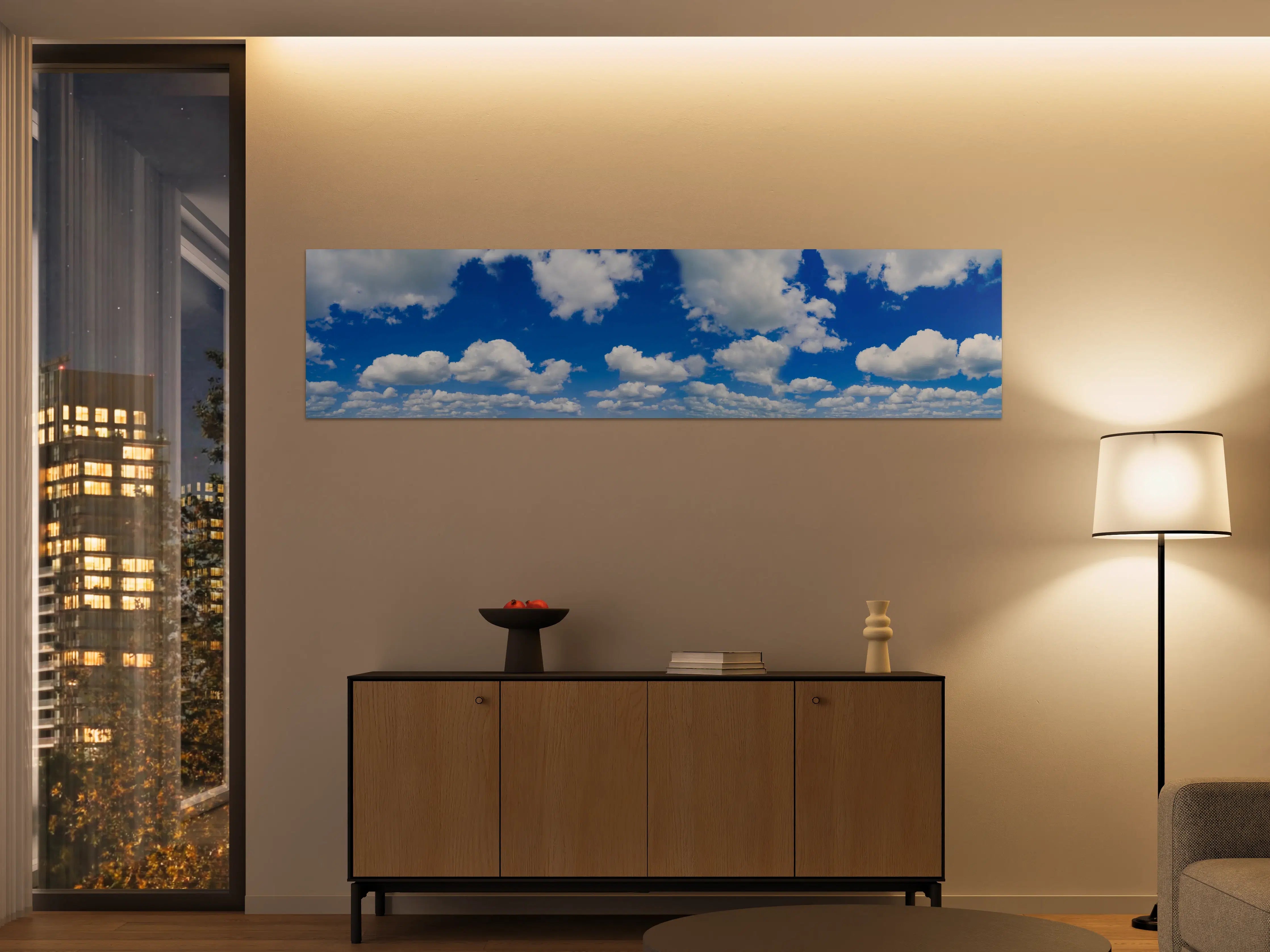 Große Wandbilder - Panoramischer Himmel mit Wolken