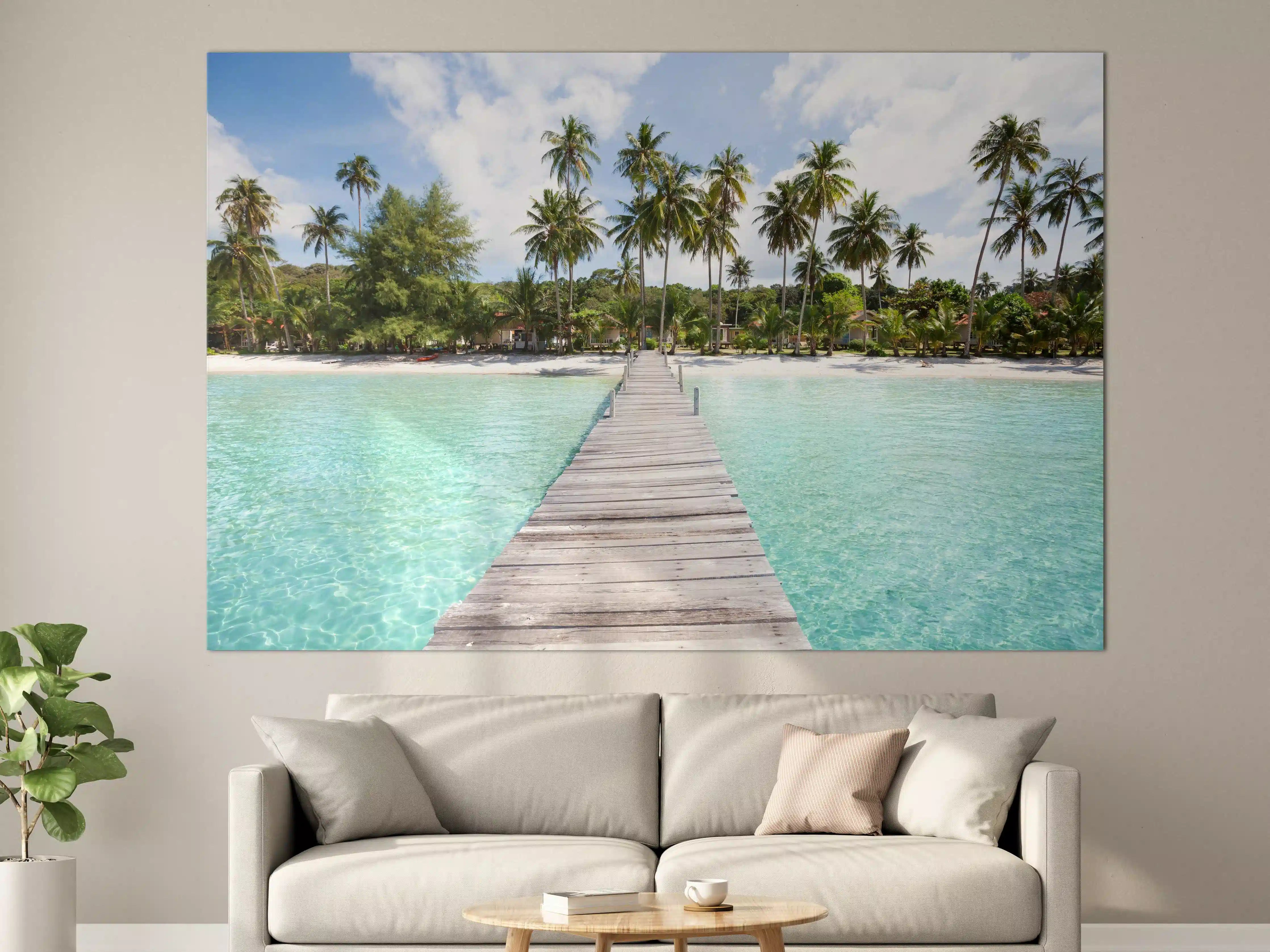 Große Wandbilder - Paradiesischer Pier in Thailand