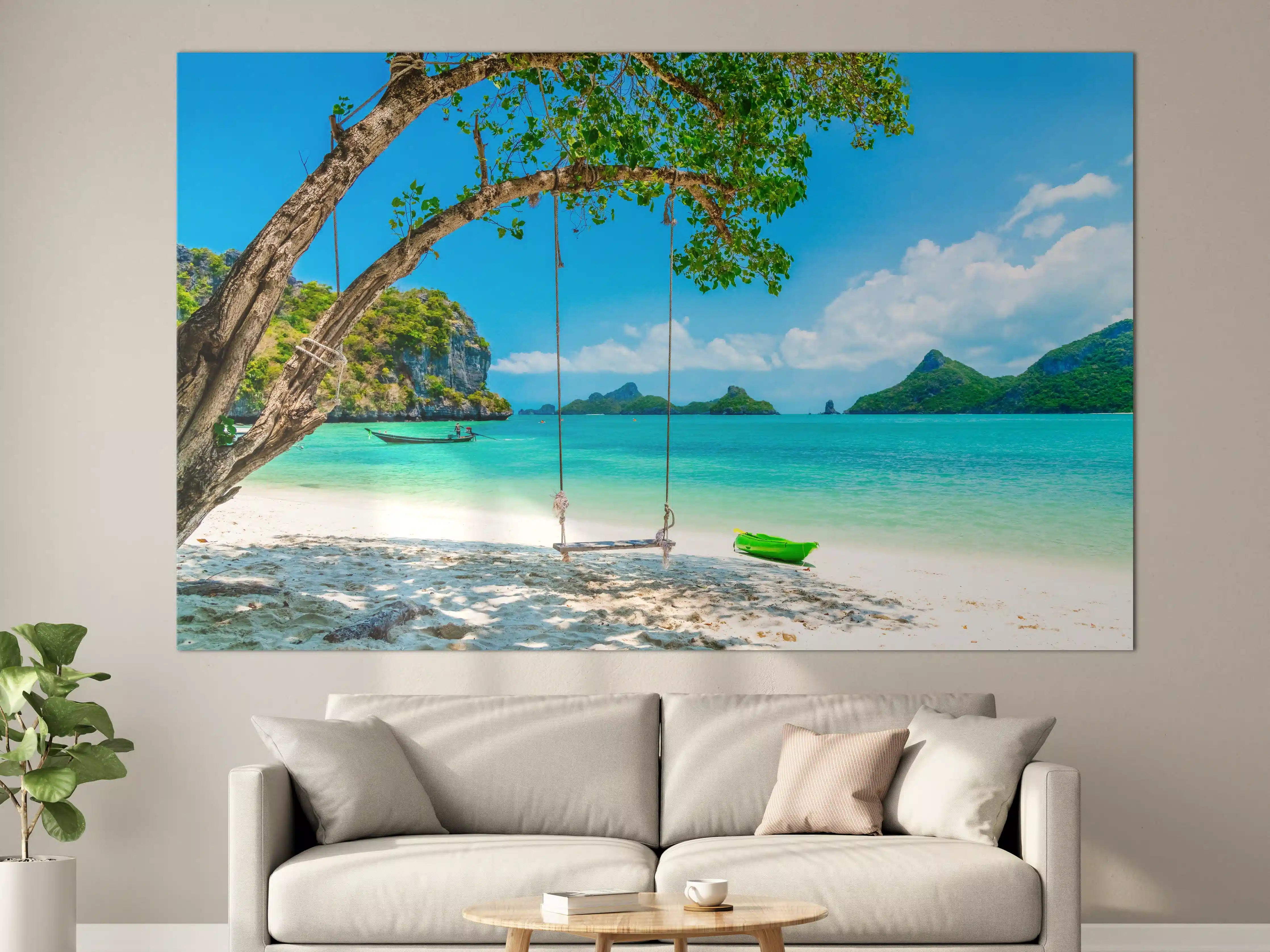 Große Wandbilder - Paradiesischer Strand in Thailand