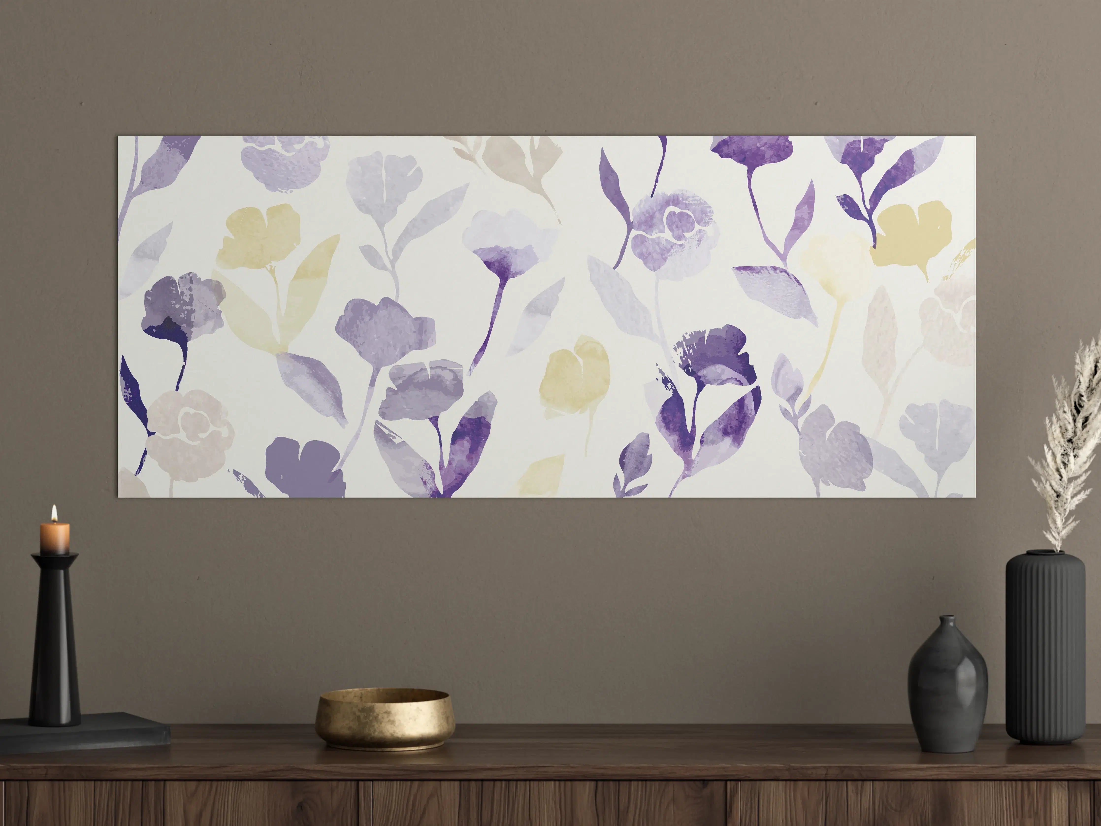 Große Wandbilder - Pastell Blumen Aquarell Design