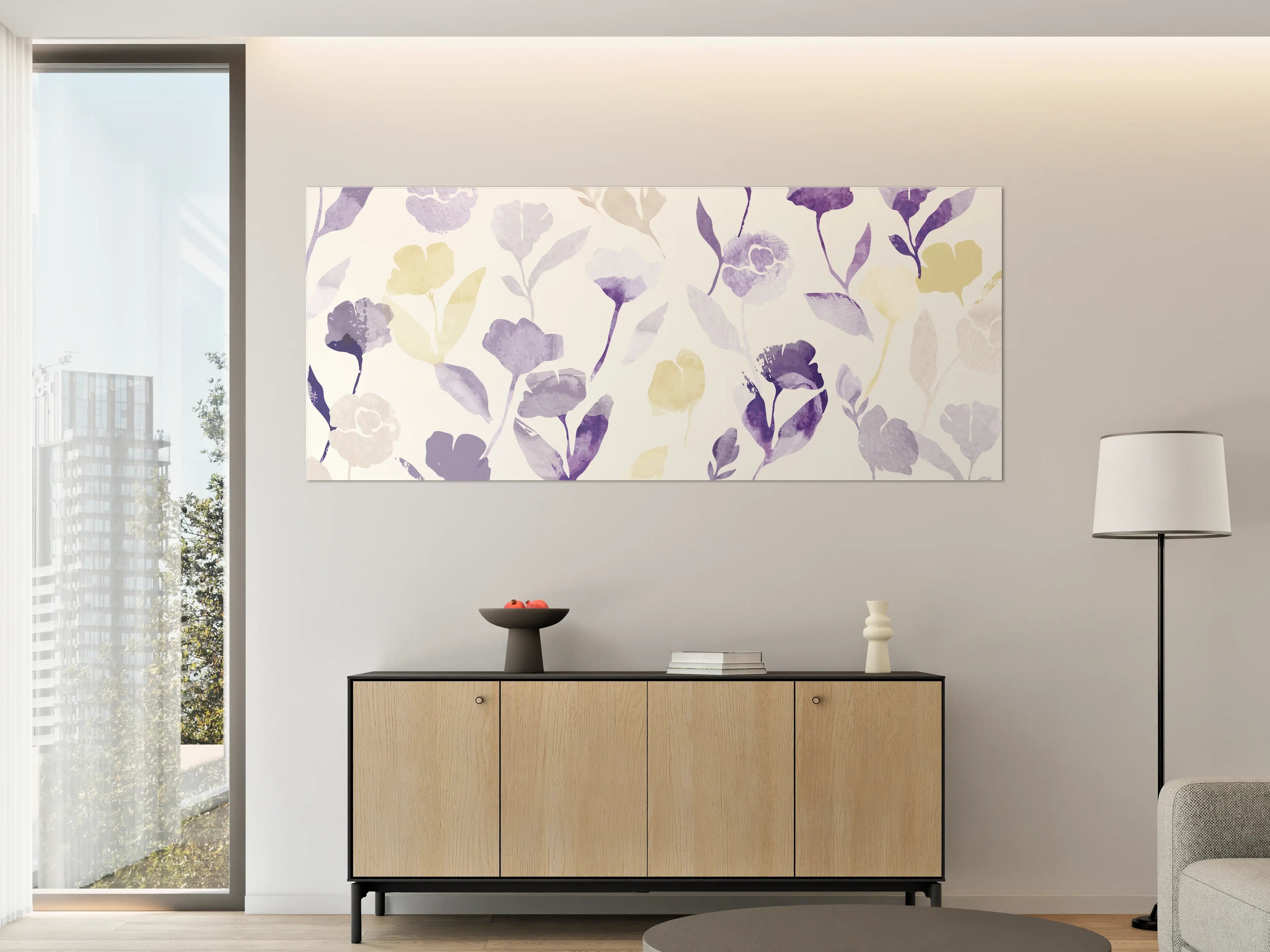 Große Wandbilder - Pastell Blumen Aquarell Design
