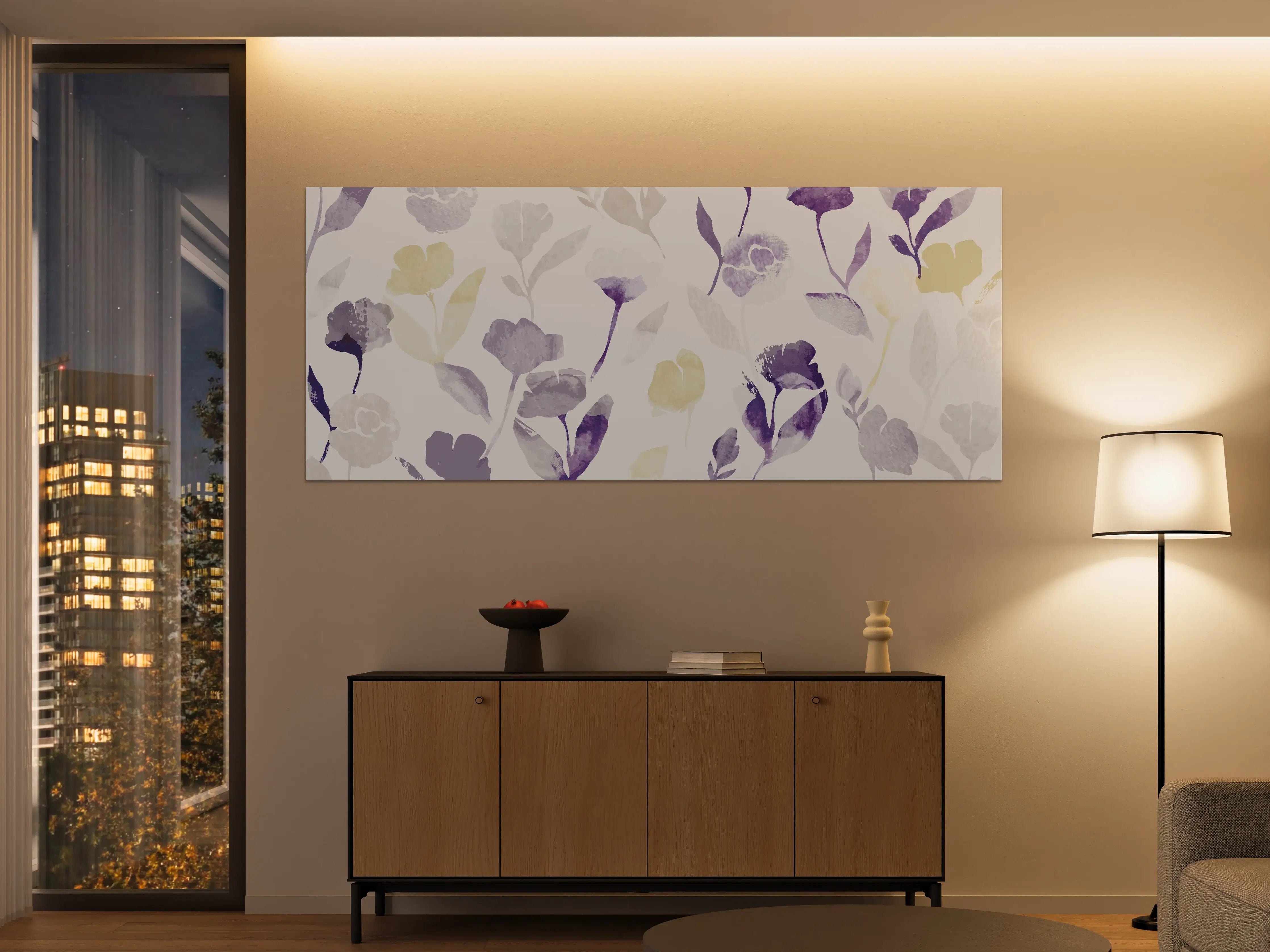 Große Wandbilder - Pastell Blumen Aquarell Design