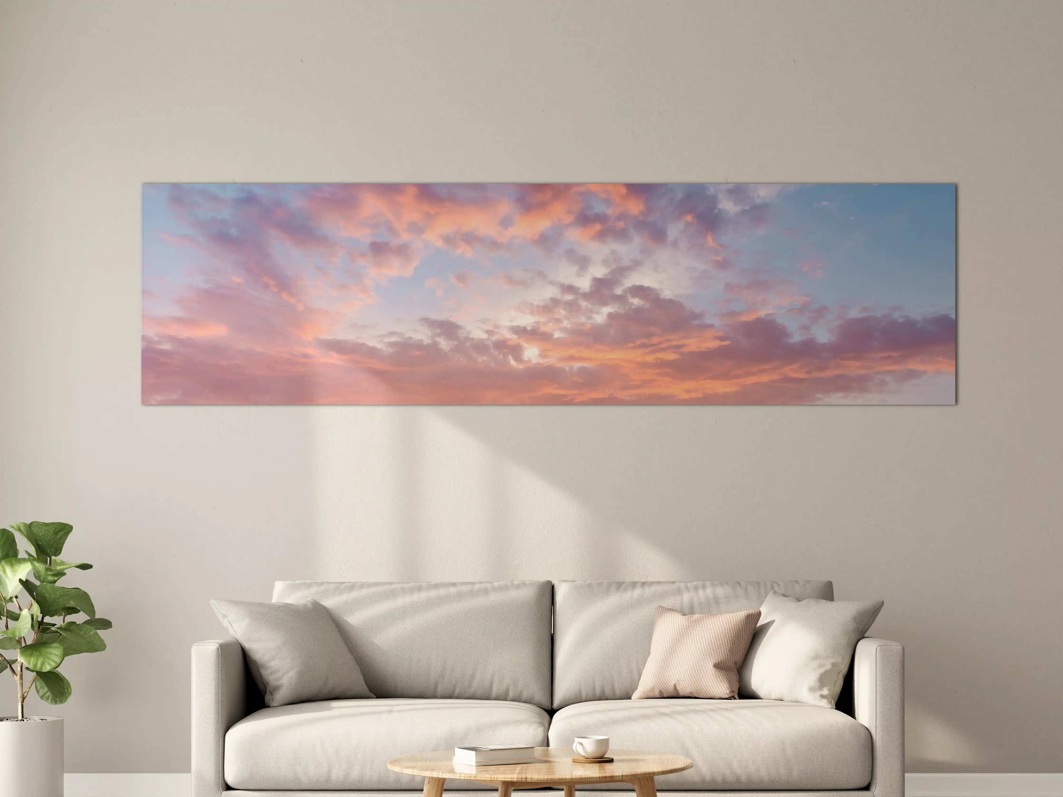 Große Wandbilder - Pastell-Sonnenuntergangs-Himmel