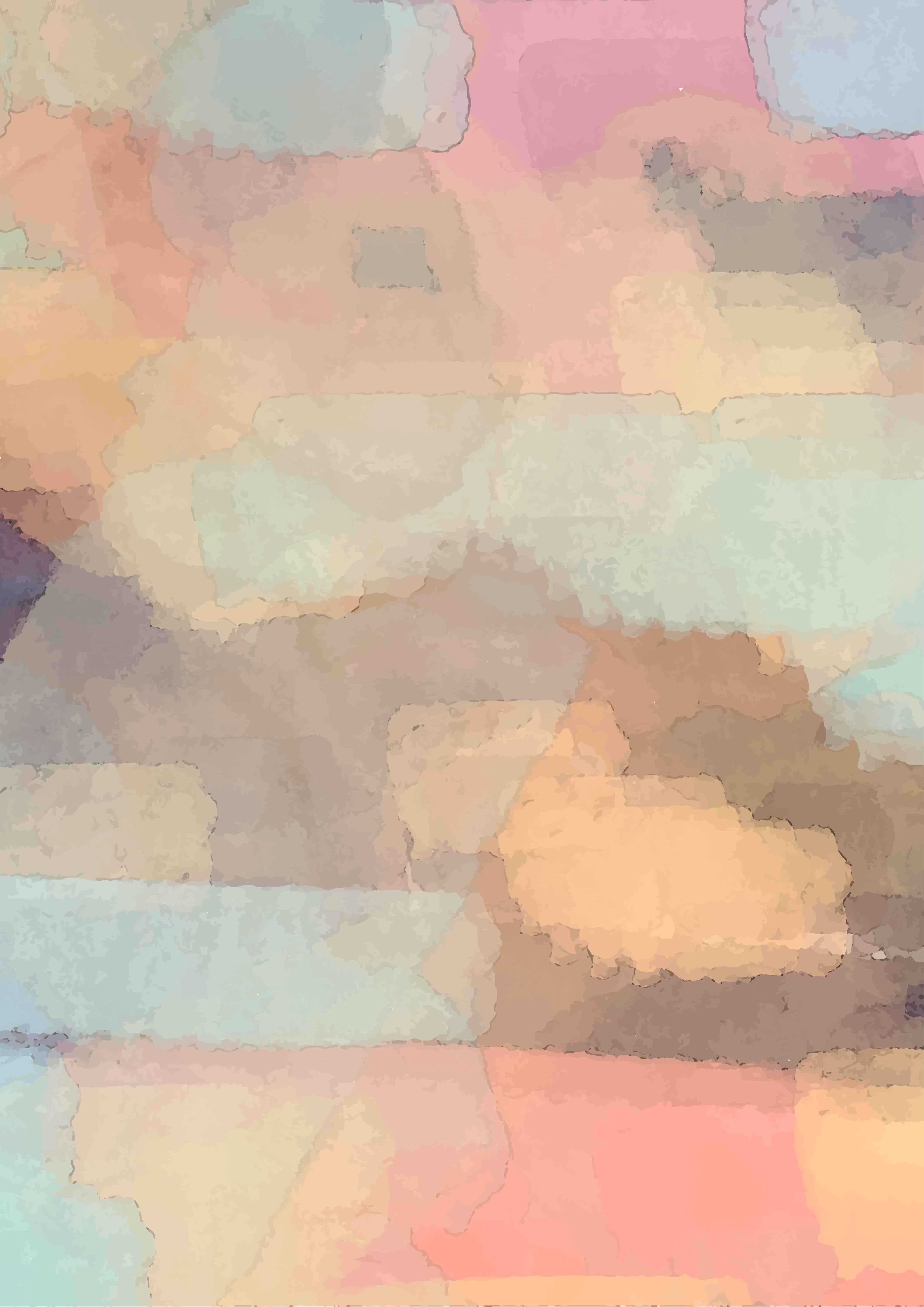 Große Wandbilder-Pastellfarbene Aquarell-Wolkenlandschaft