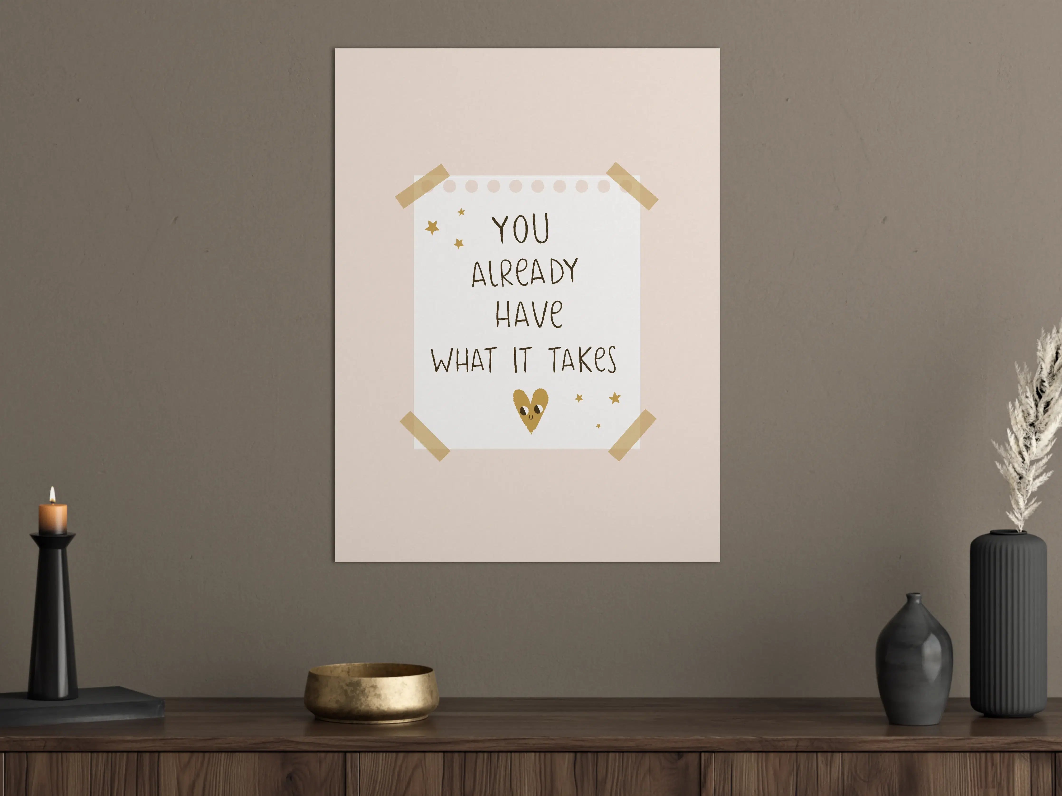 Große Wandbilder - Pastellfarbene Motivationsgrafik