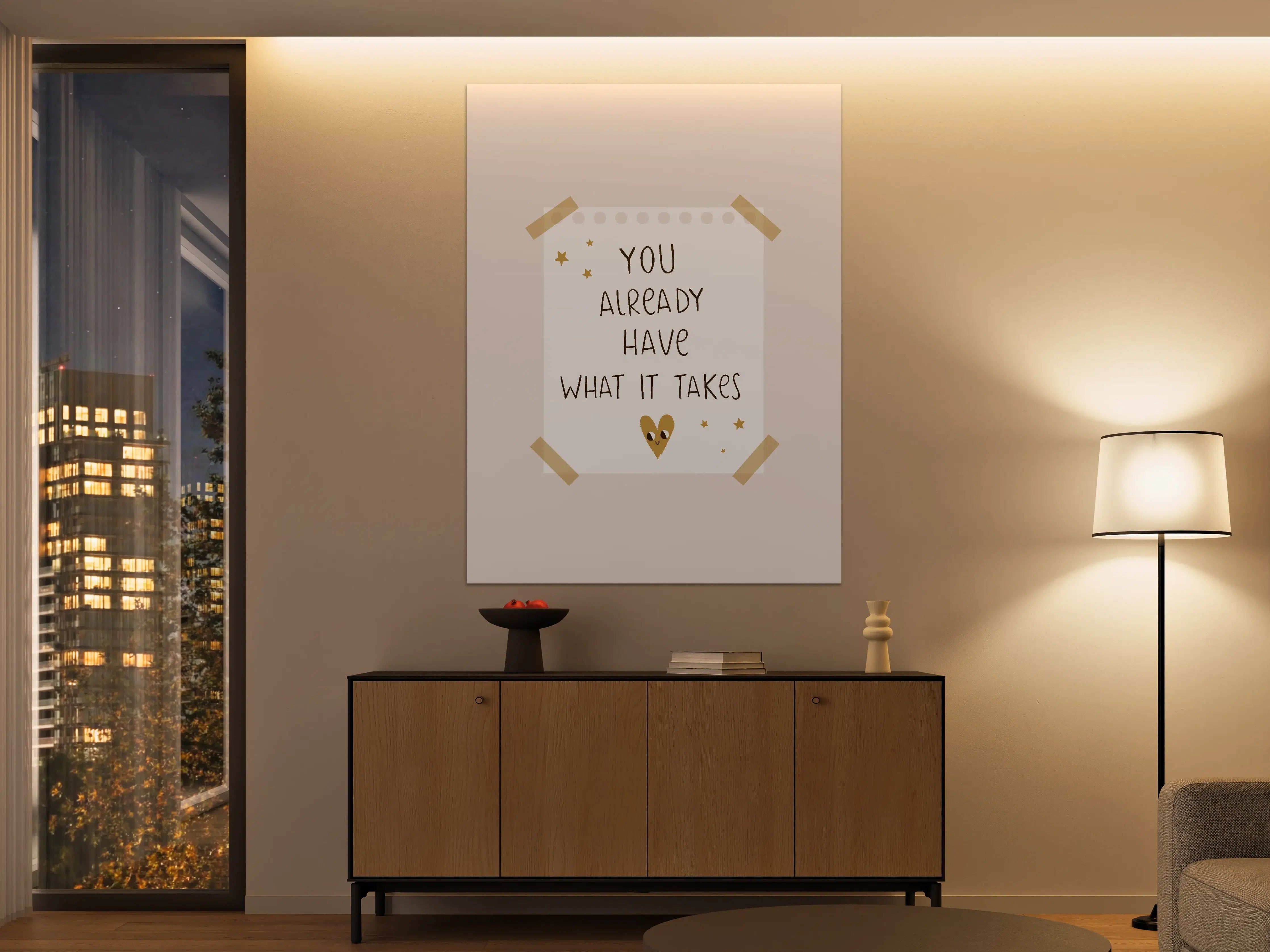 Große Wandbilder - Pastellfarbene Motivationsgrafik