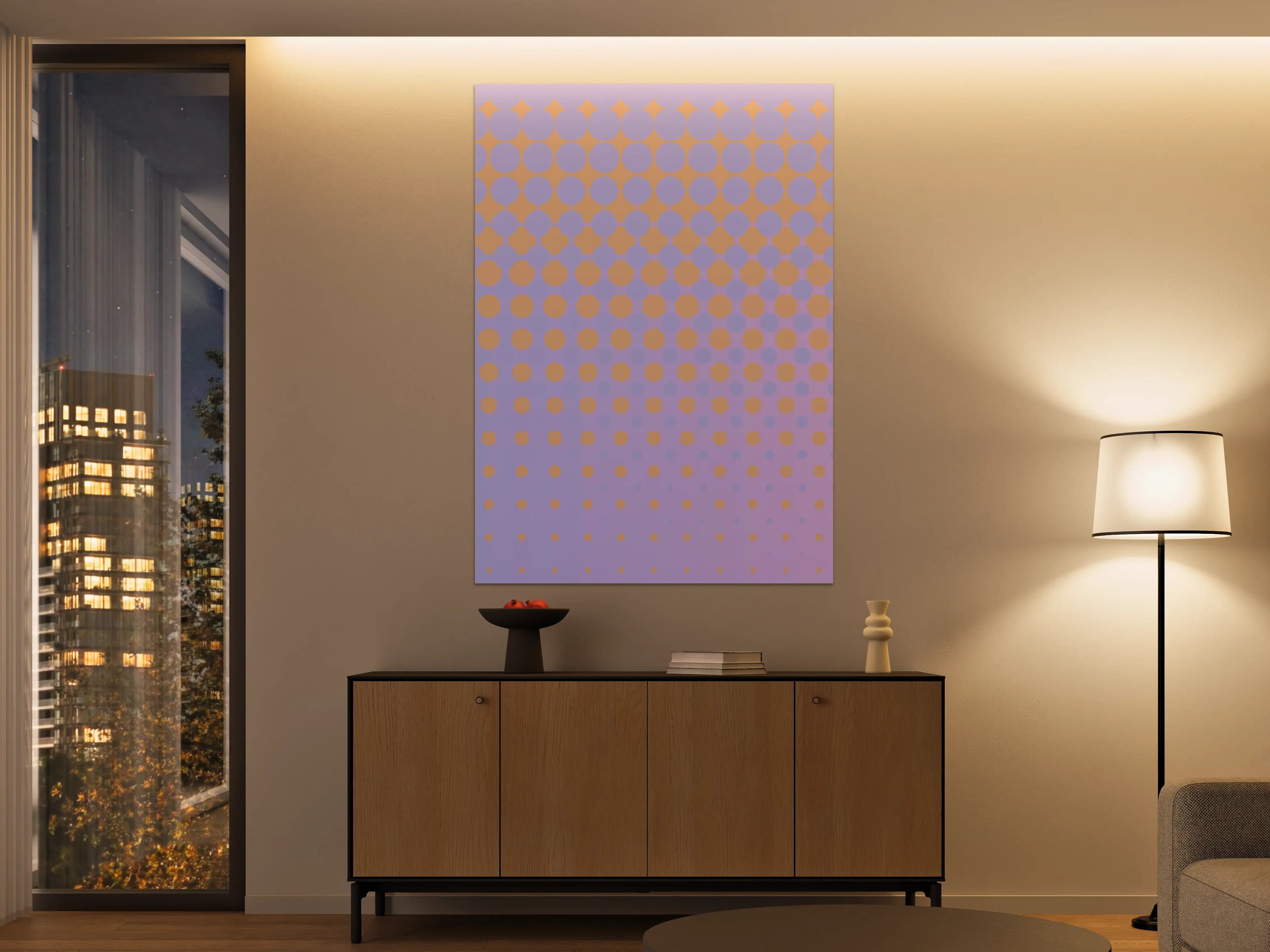 Große Wandbilder - Pastellfarbene Punktdesign-Wanddekoration