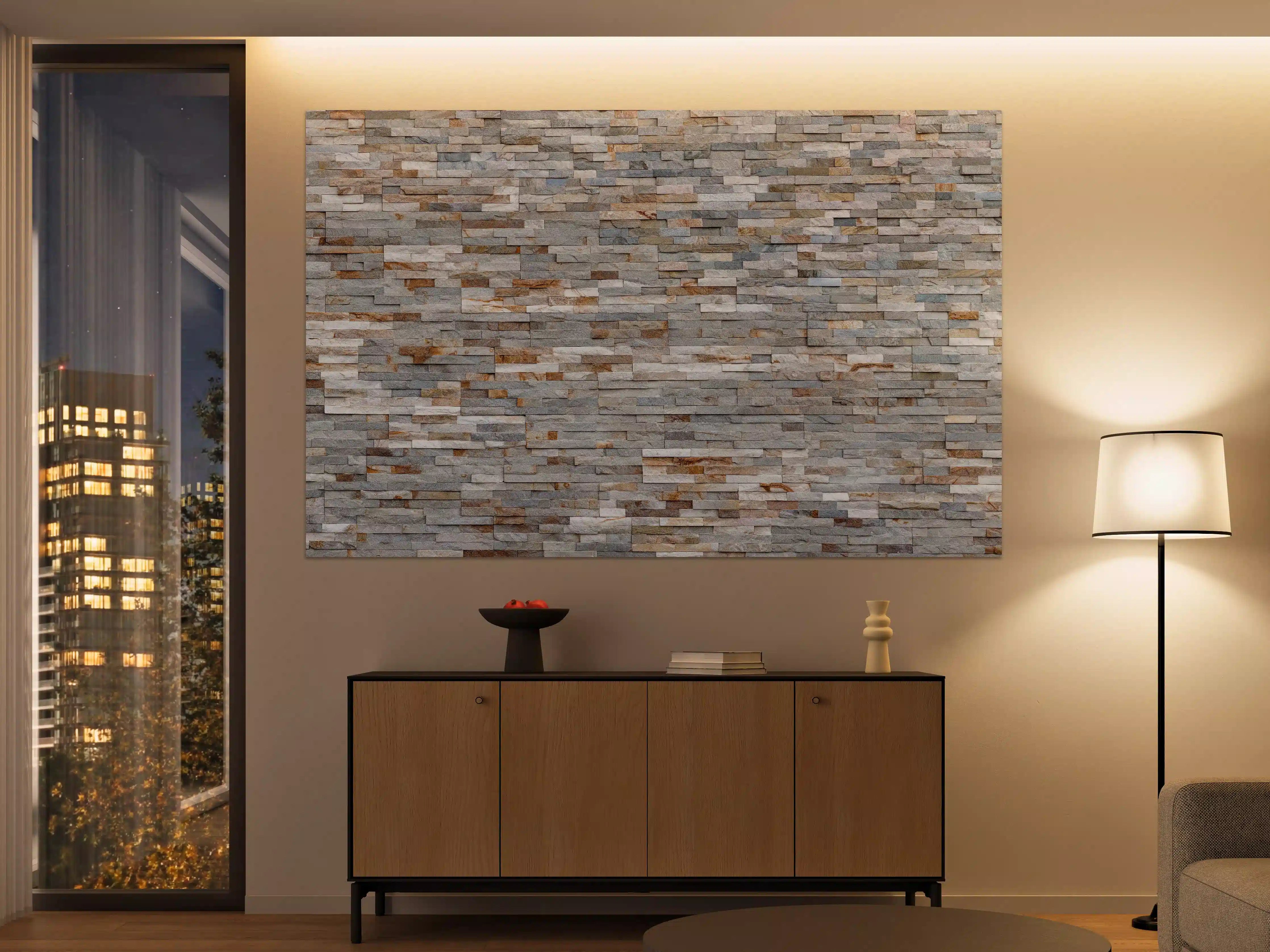 Große Wandbilder - Pastellfarbige Schieferstein Textur