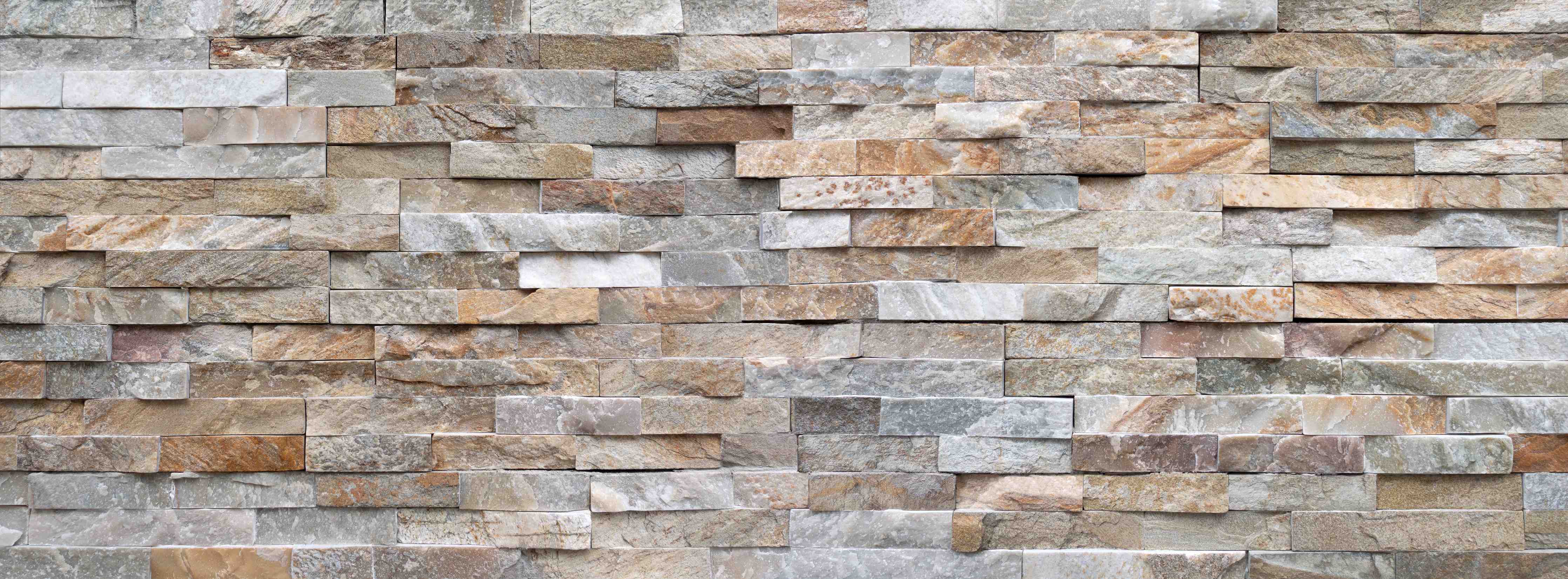 Große Wandbilder-Pastellfarbige Steinmauer