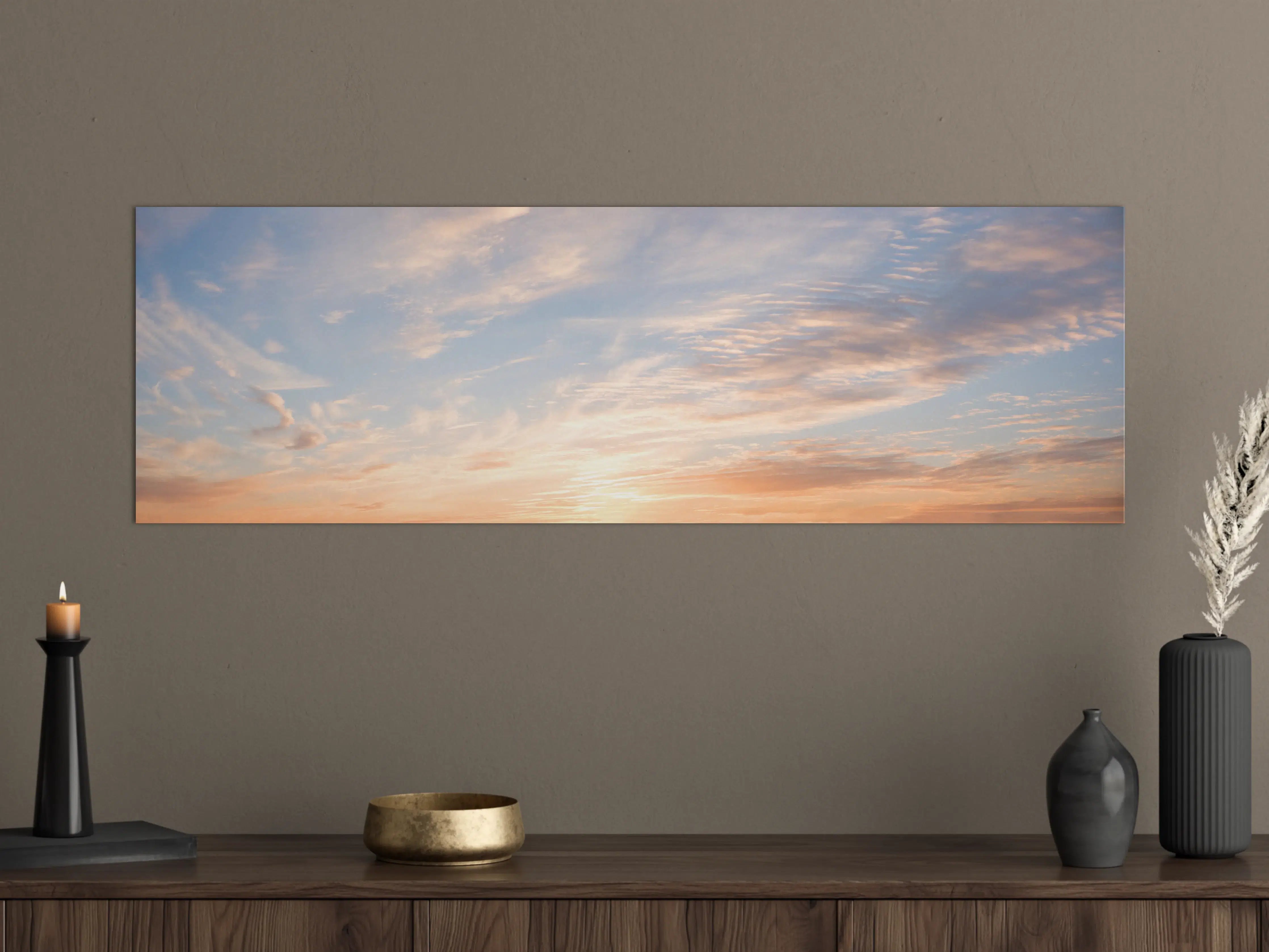 Große Wandbilder - Pastellhimmel bei Sonnenuntergang