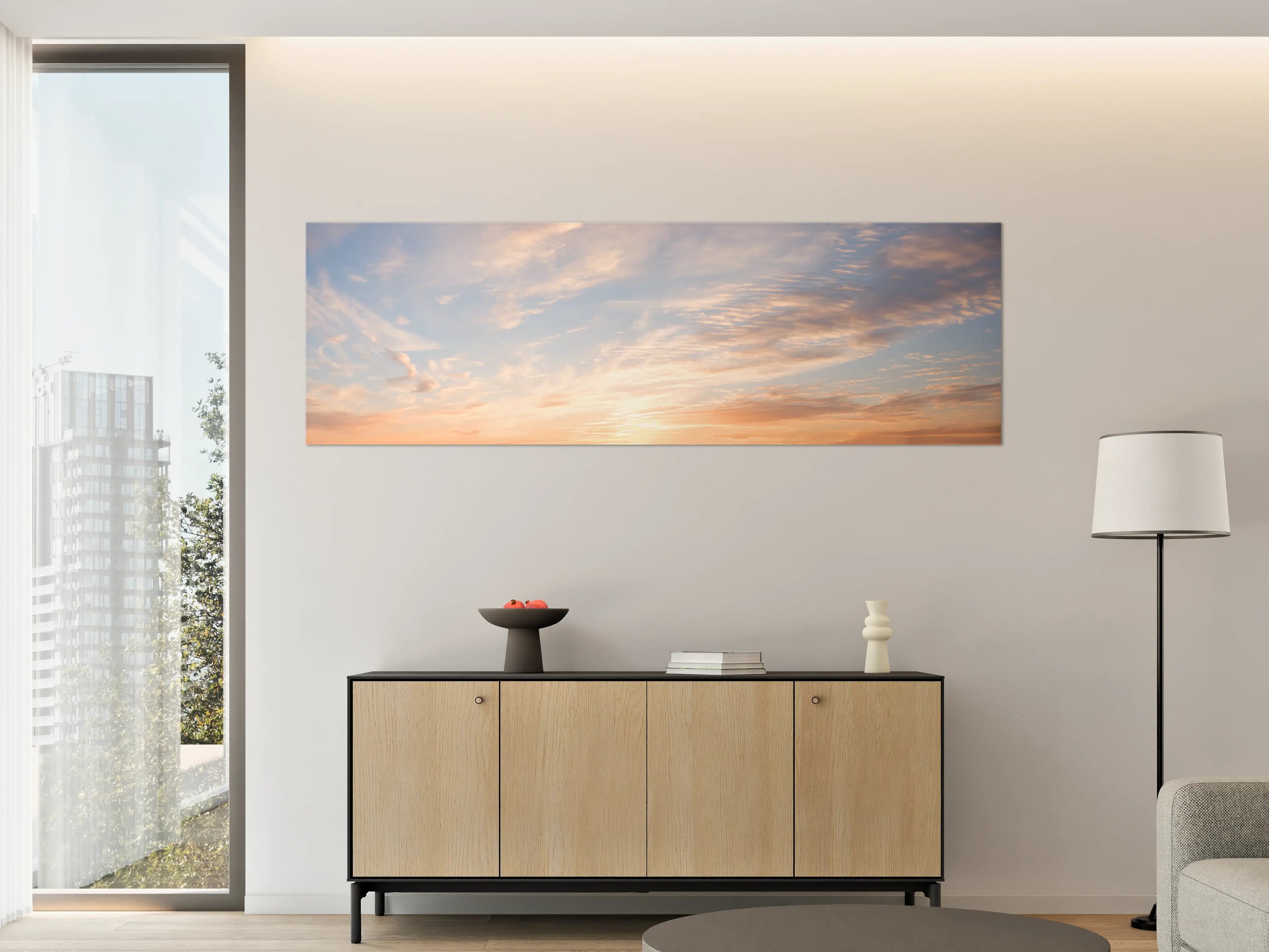 Große Wandbilder - Pastellhimmel bei Sonnenuntergang
