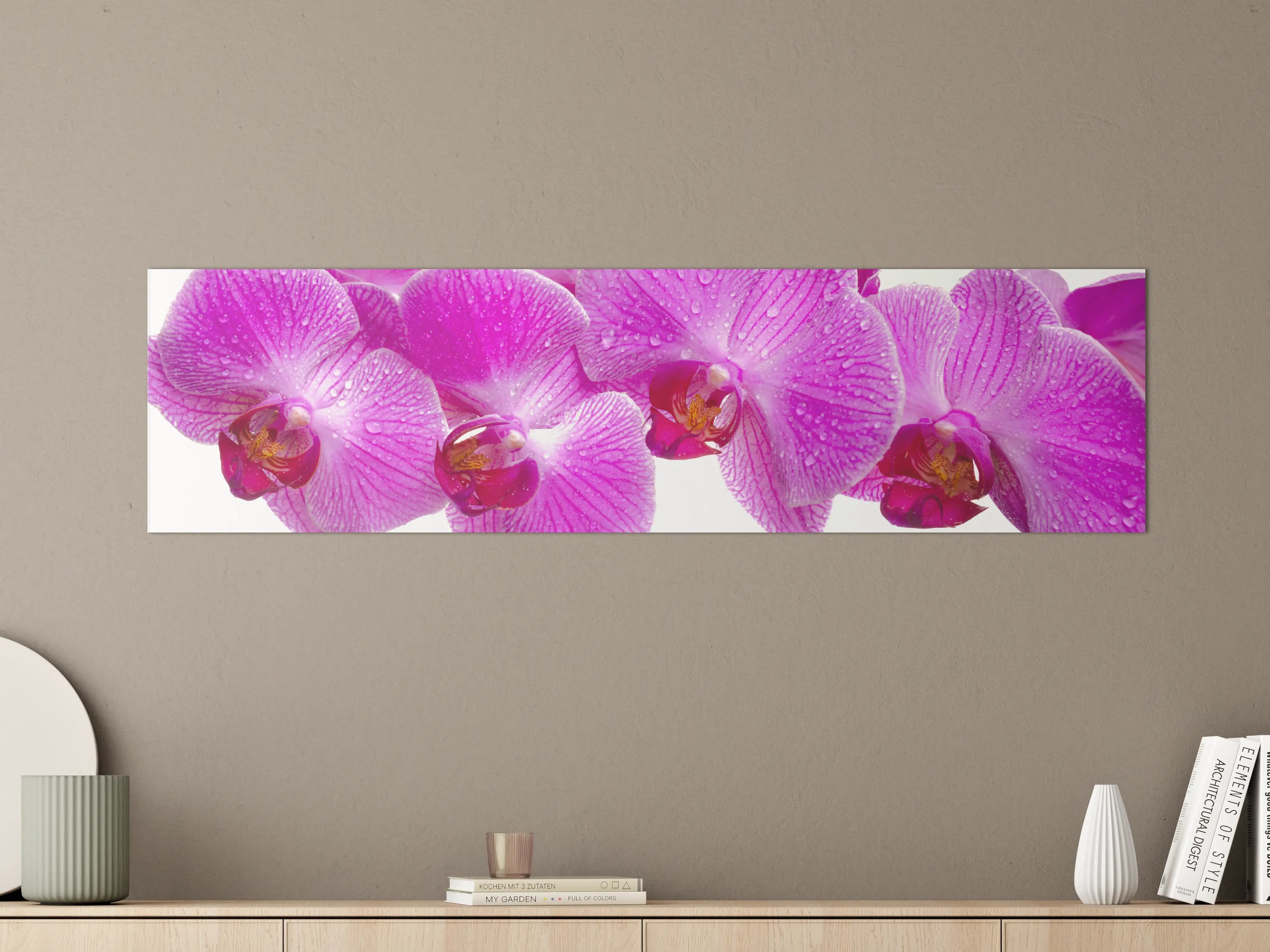 Große Wandbilder - Pinke Orchideen