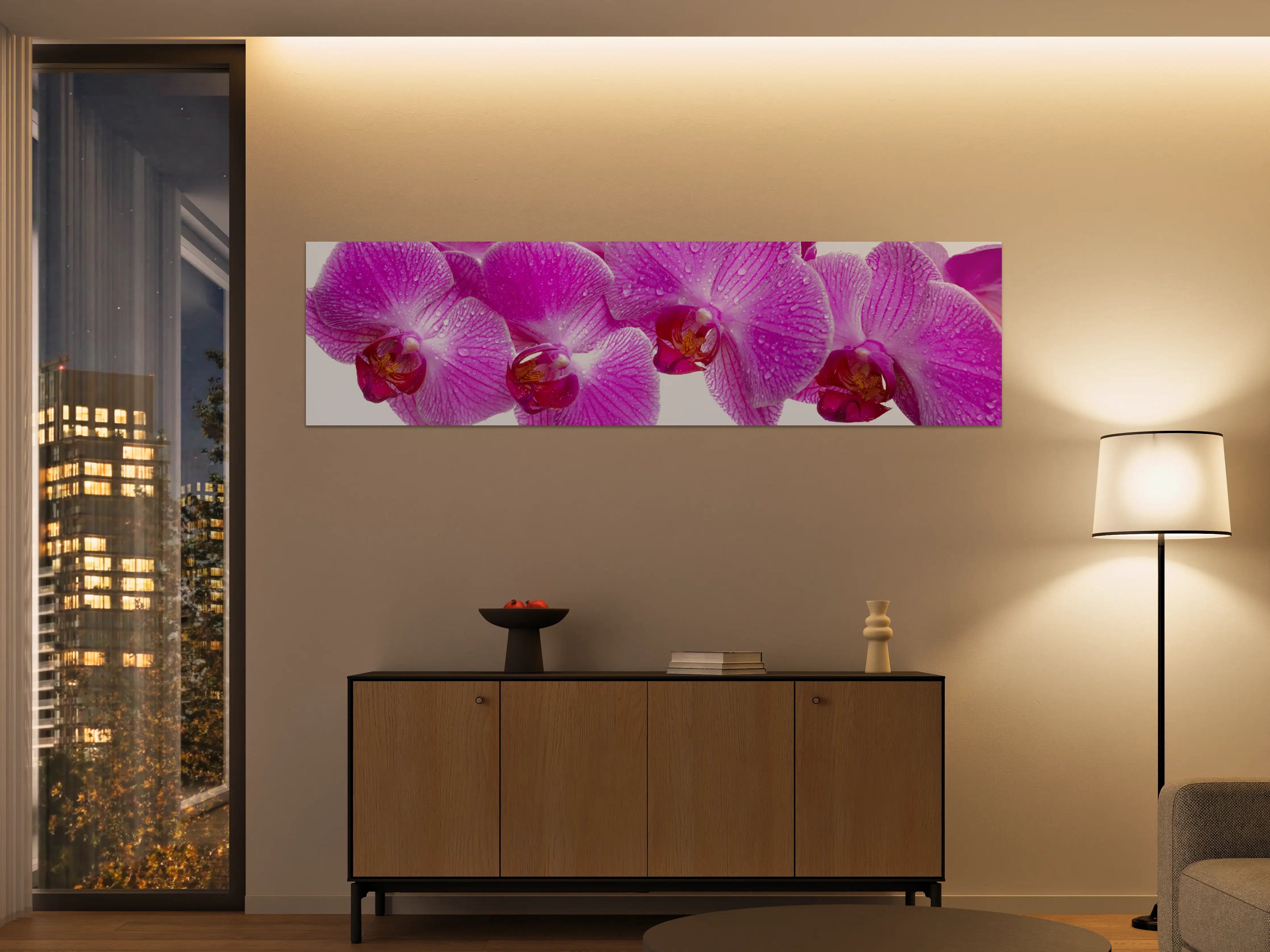 Große Wandbilder - Pinke Orchideen