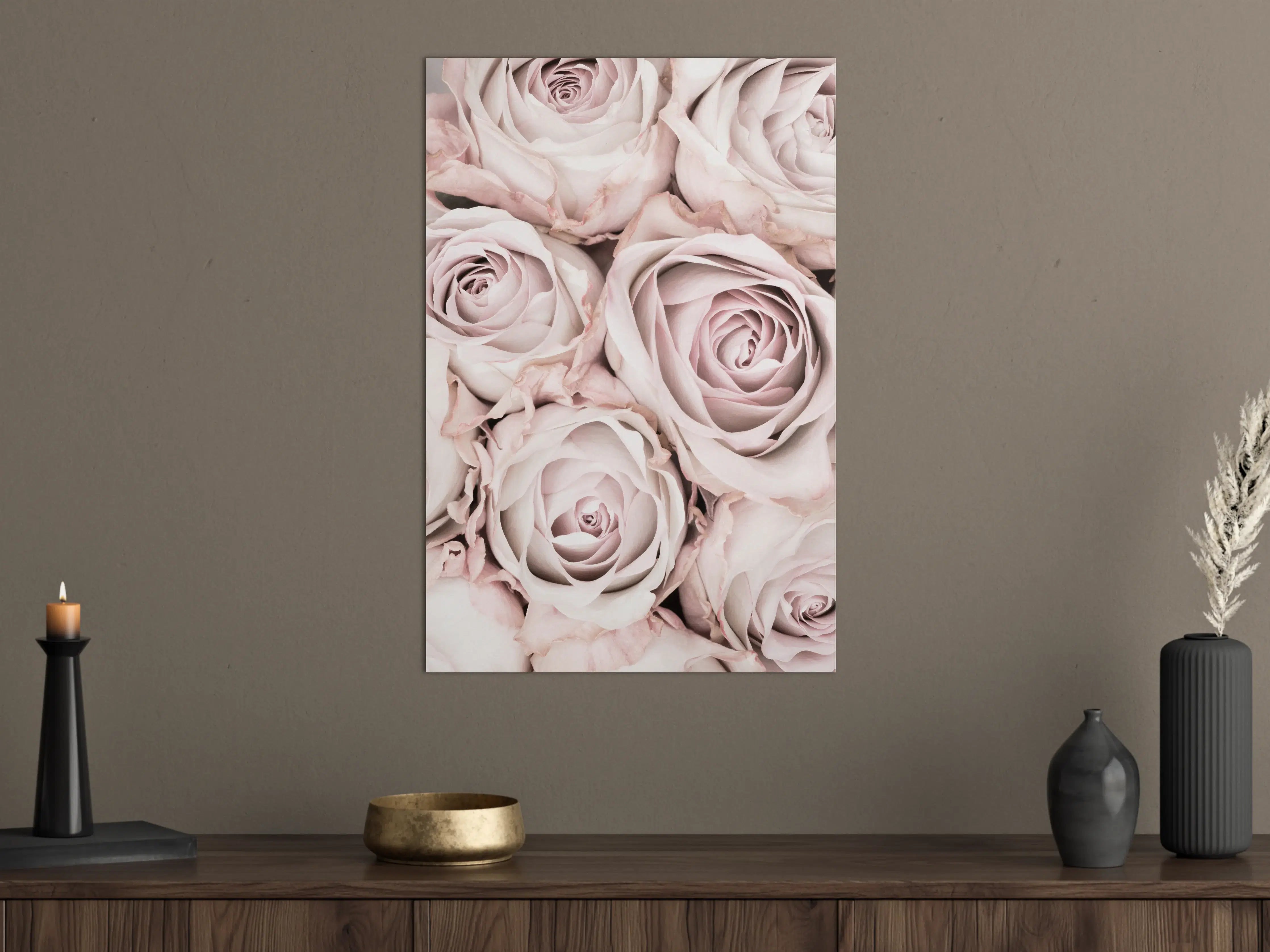 Große Wandbilder - Pinke Rosen - Floral