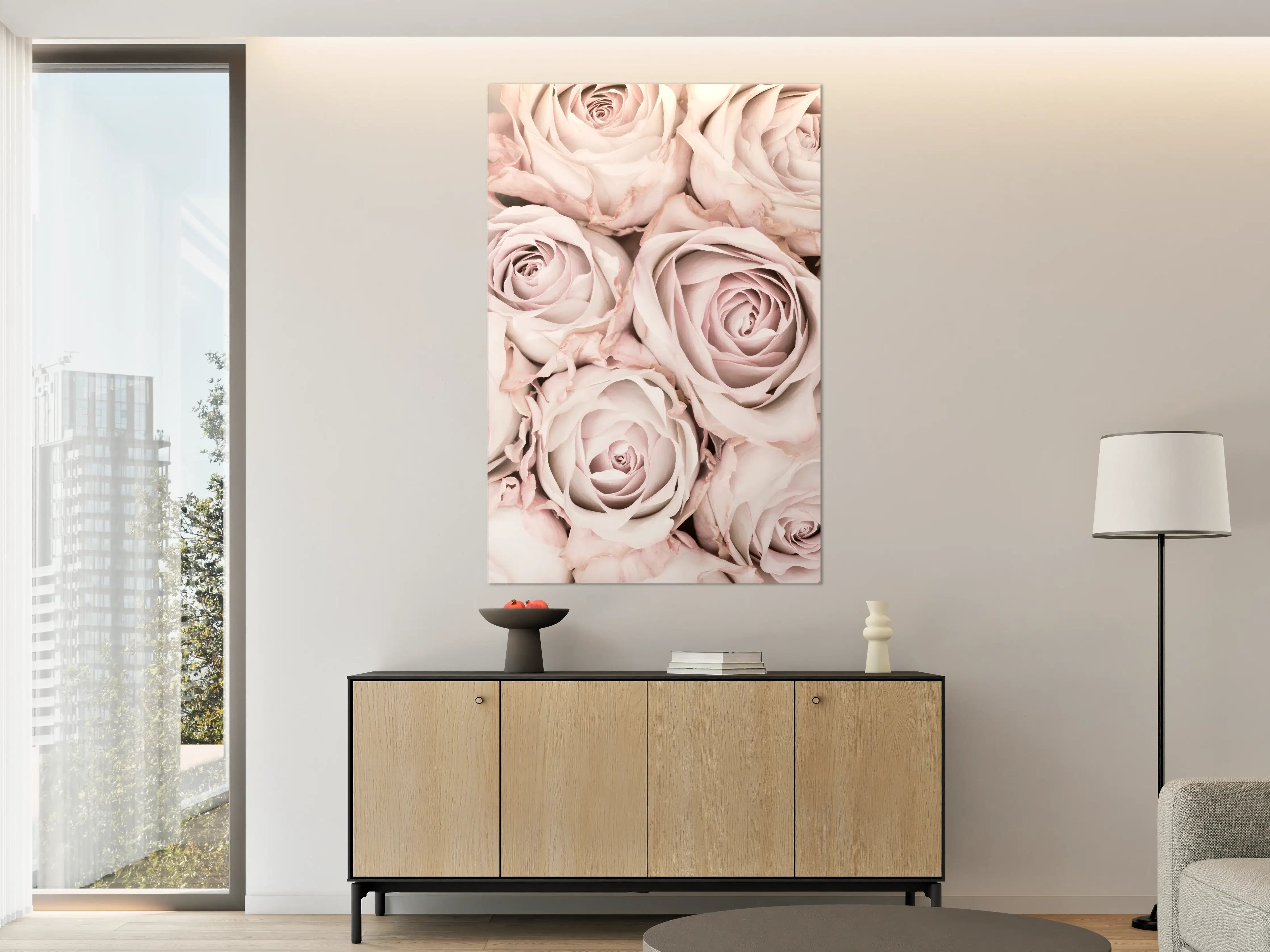 Große Wandbilder - Pinke Rosen - Floral