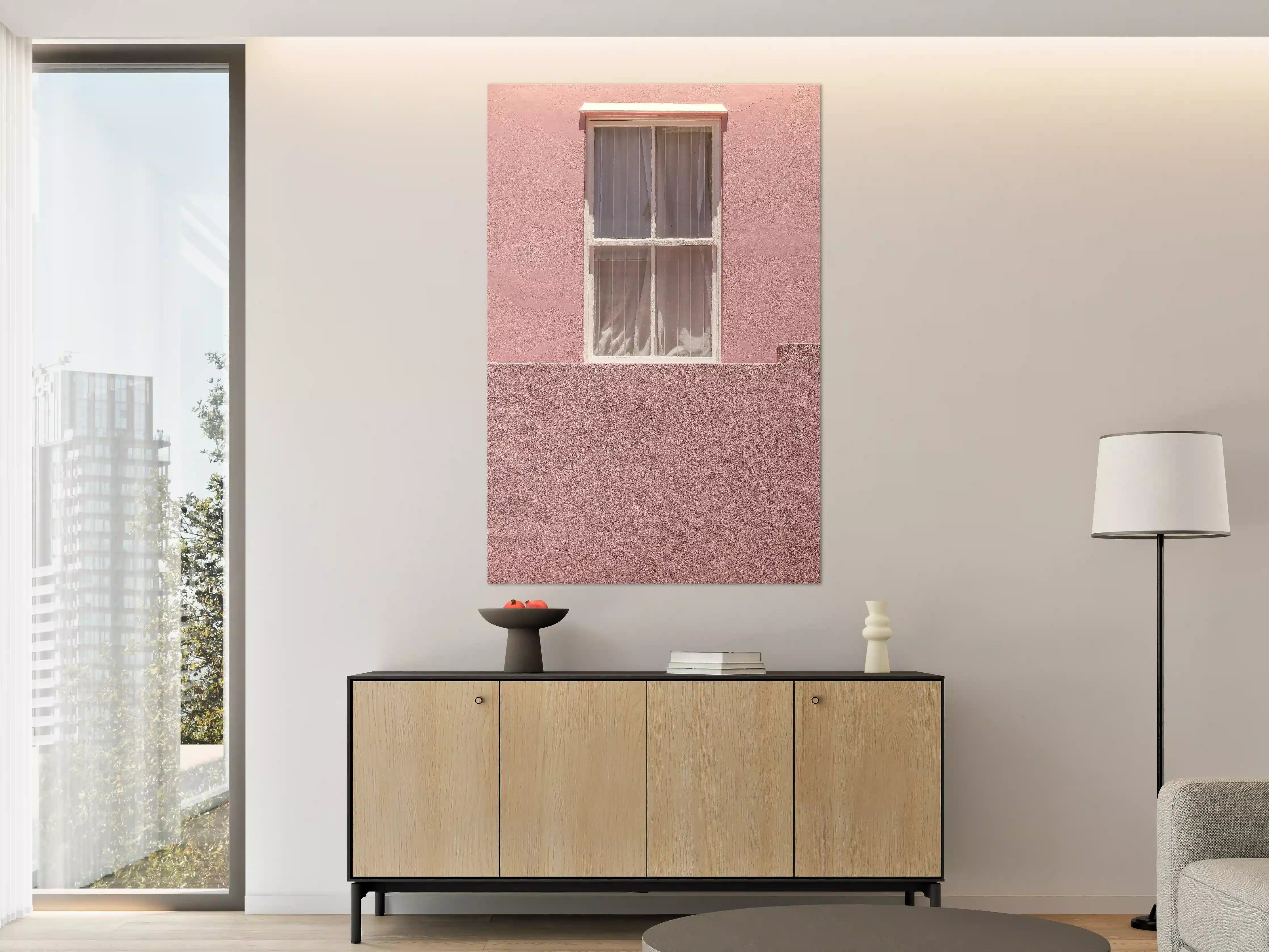 Große Wandbilder - Pinkes Wandbild Urbaner Chic